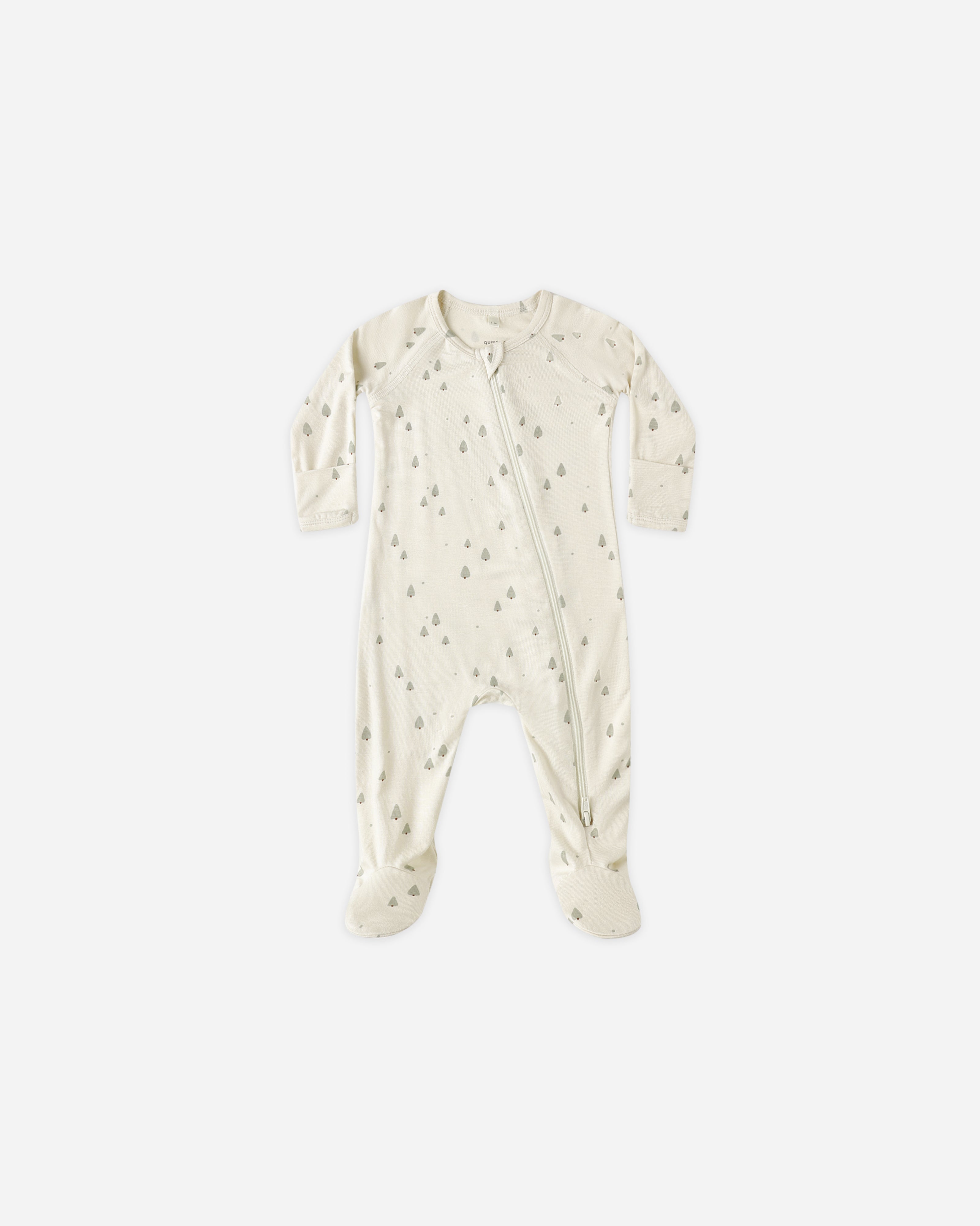 Bamboo Zip Footie || Trees - LAST 6/12M & 12/18M
