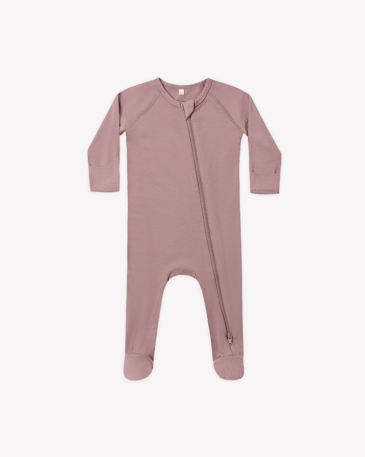 BAMBOO ZIP FOOTIE || MULBERRY