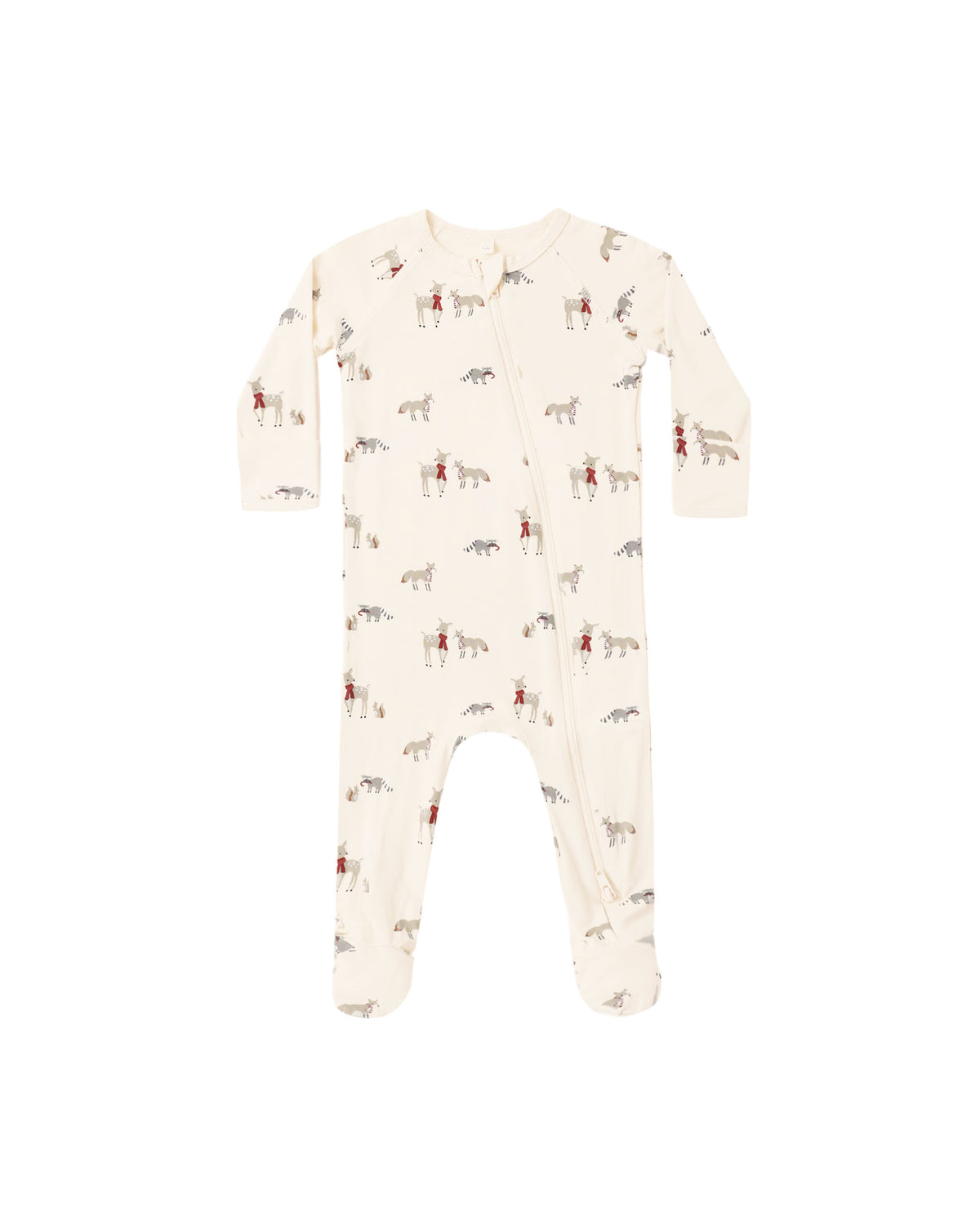 Bamboo Zip Footie || Forest Friends