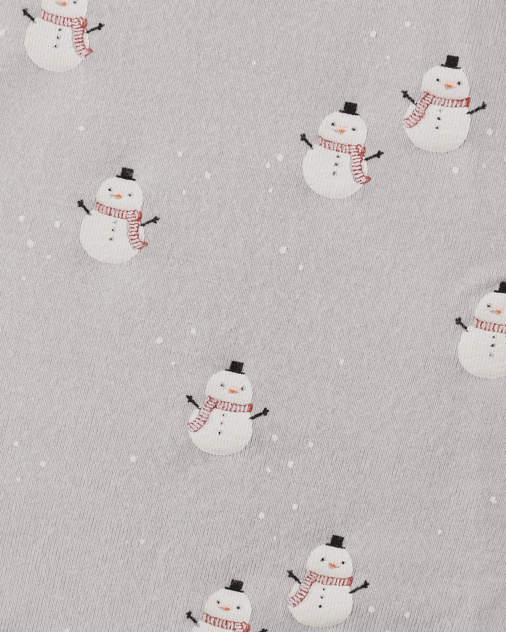 Bamboo Zip Footie || Snowmen