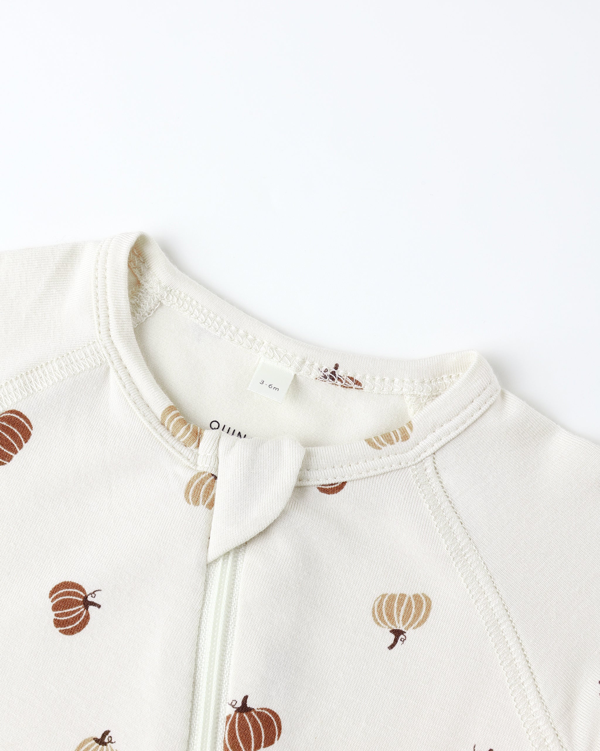 Bamboo Zip Footie || Pumpkins