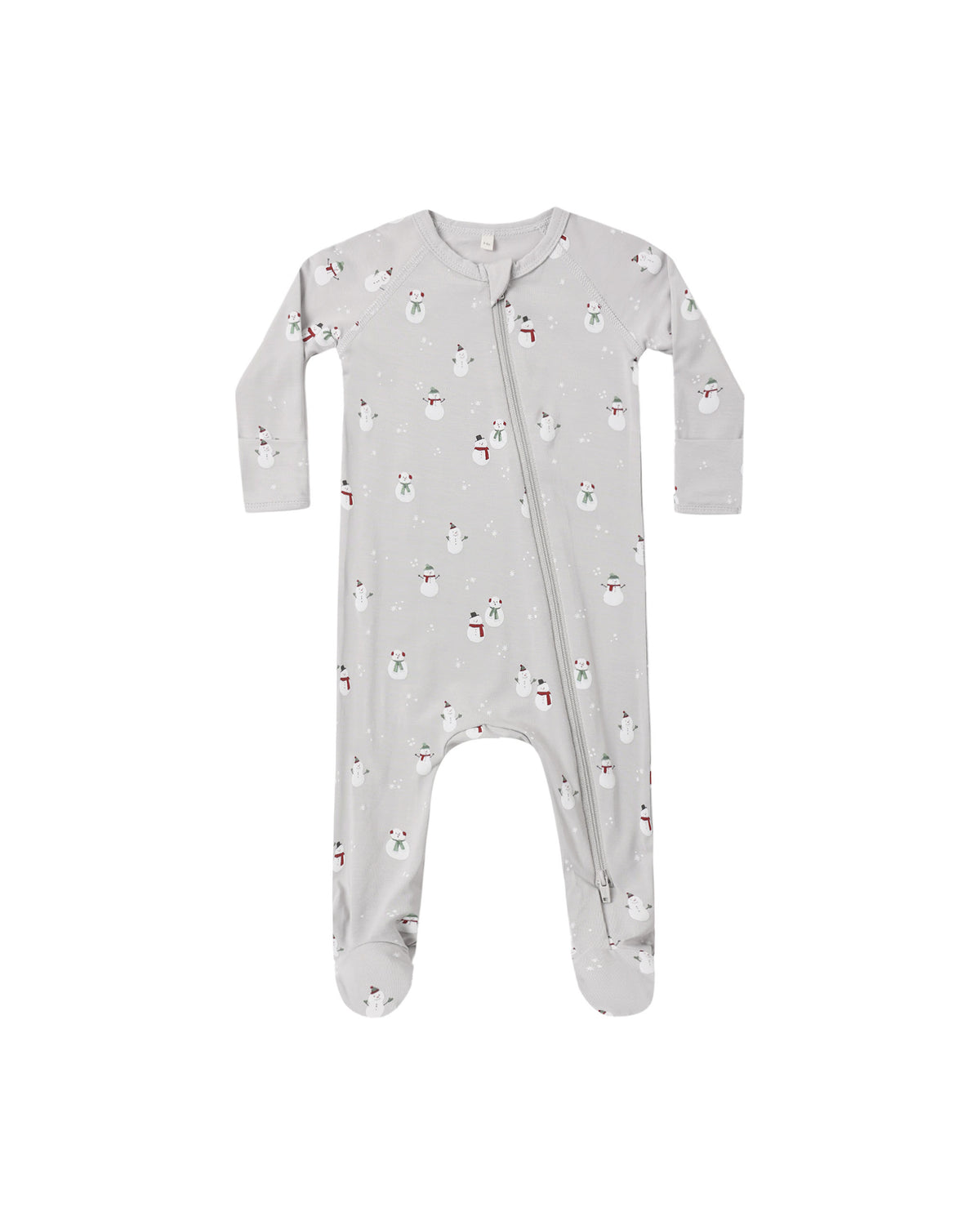 Bamboo Zip Footie || Snowman