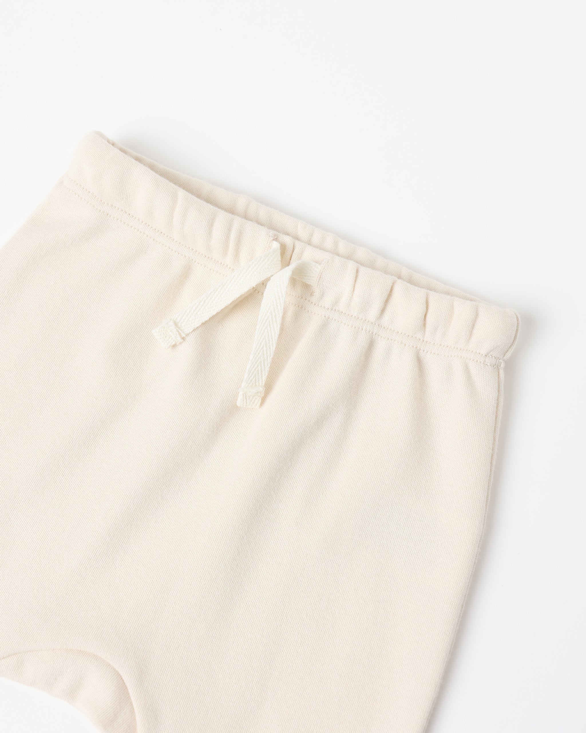 Wrap Top + Footed Pant Set || Natural