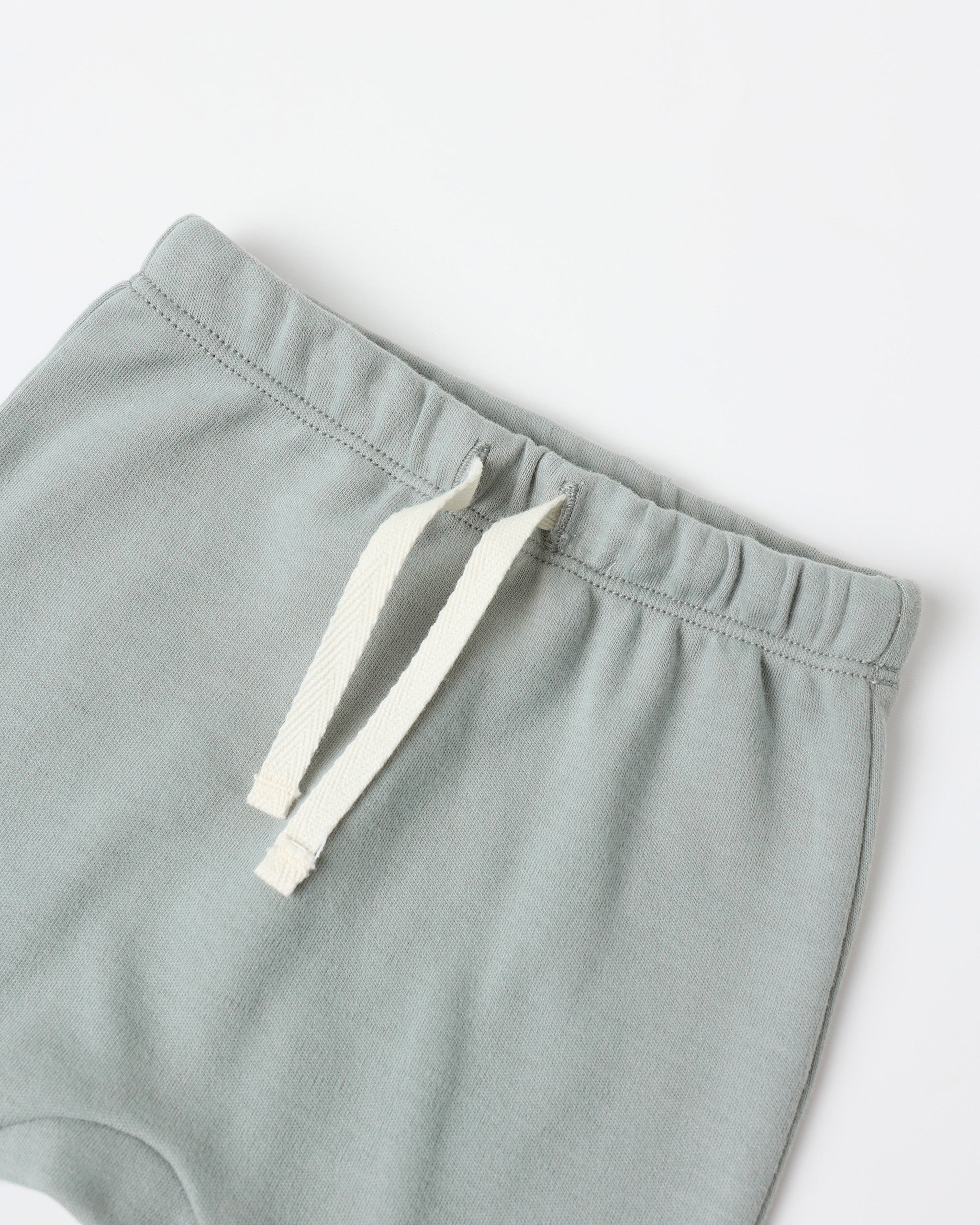 Wrap Top + Footed Pant Set || Steel Blue