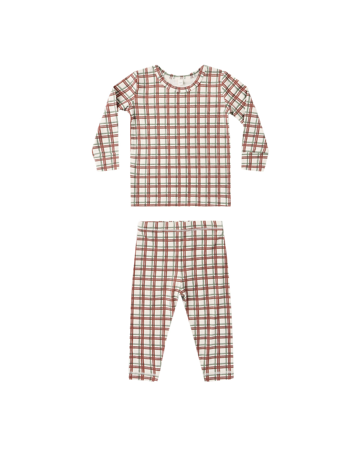 Bamboo Pajama Set || Redwood Check