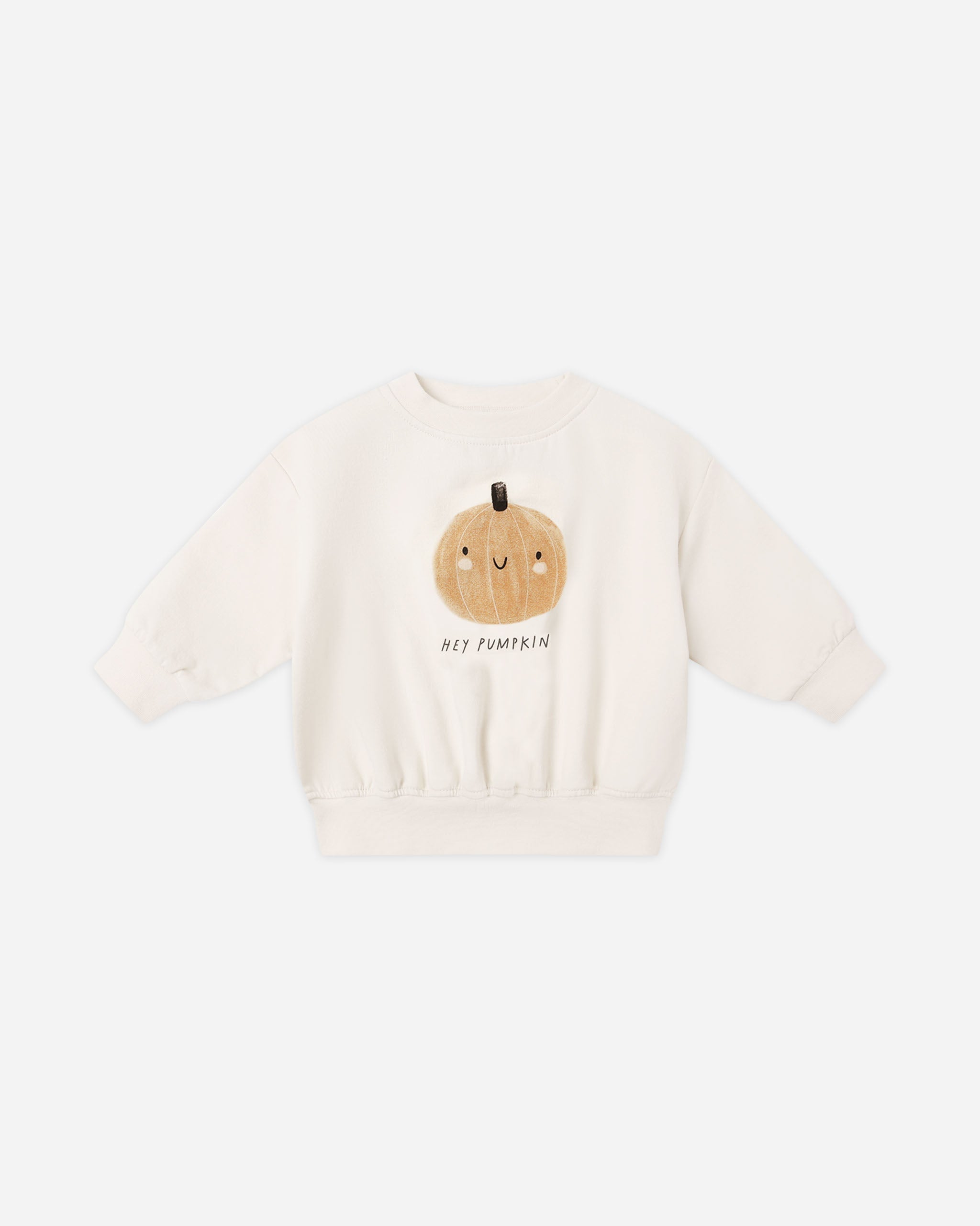 Relaxed Fleece Sweatshirt || Pumpkin - LAST 6/12M & 12/18M