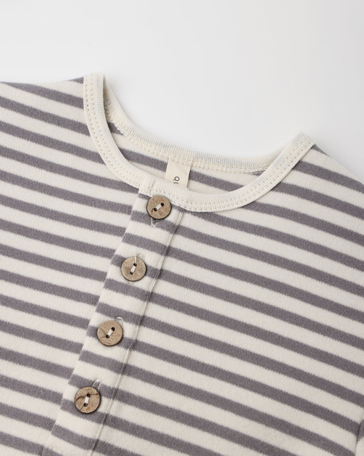 RELAXED JUMPSUIT || SLATE STRIPE