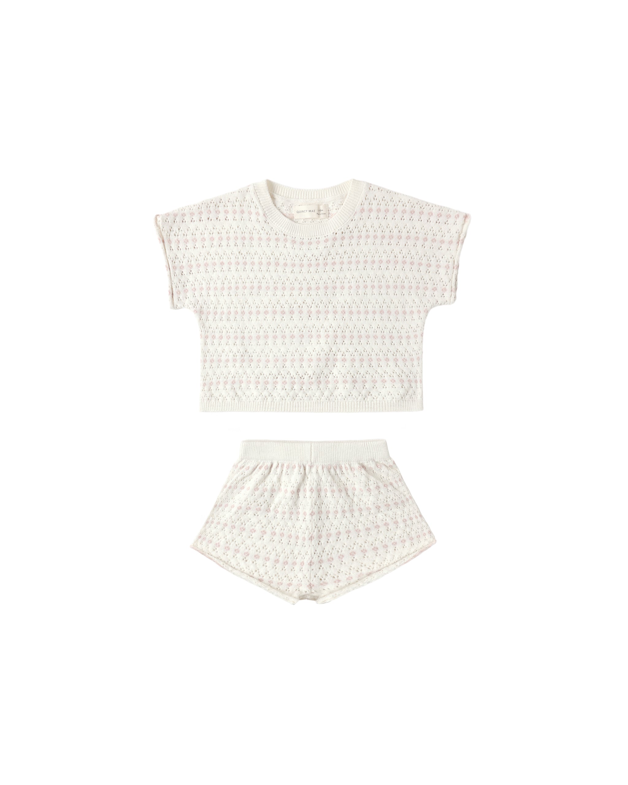 Relaxed Summer Knit Set || Ivory