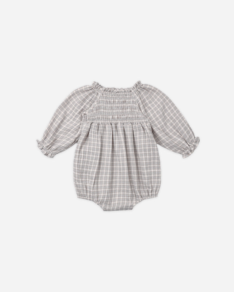 EDEN ROMPER || BLUE GINGHAM