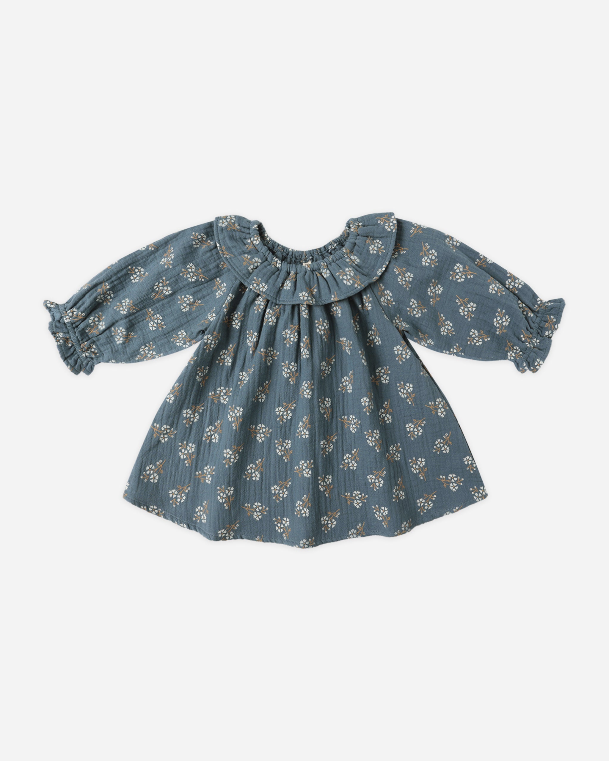 Long Sleeve Isla Dress || Blue Floral