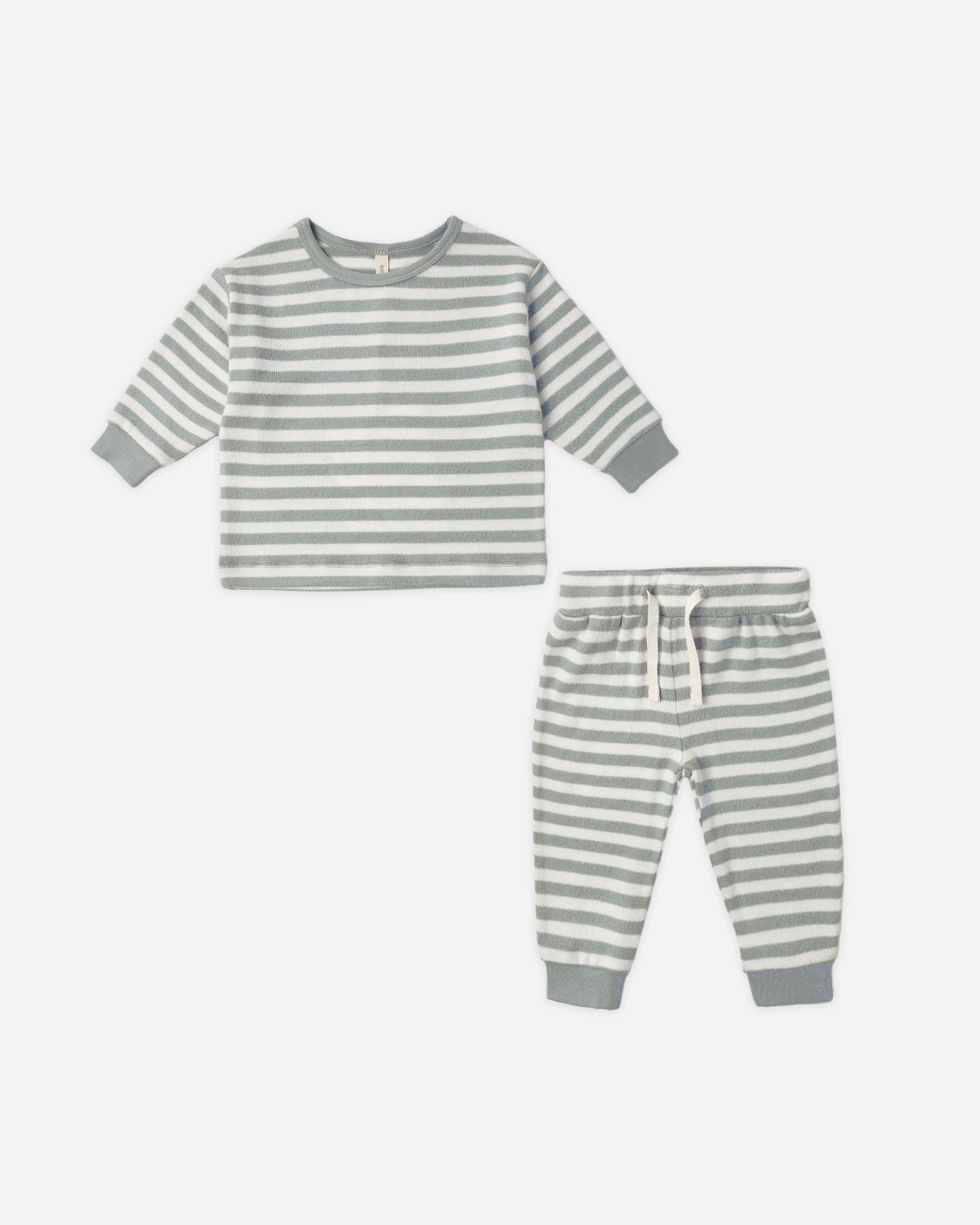 Cozy Set || Blue Stripe - LAST ONE 2/3Y