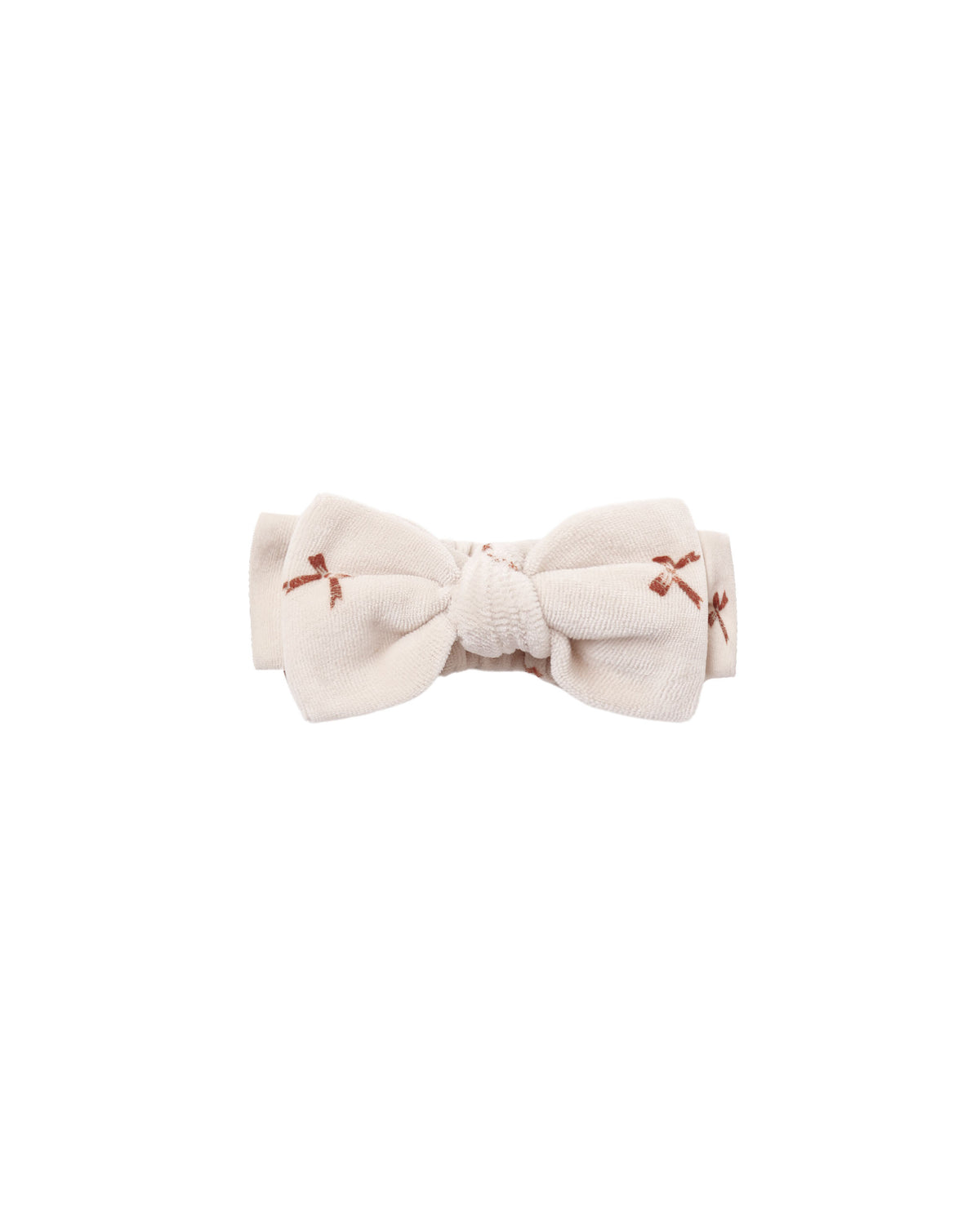 Velour Bow Headband || Red Bows