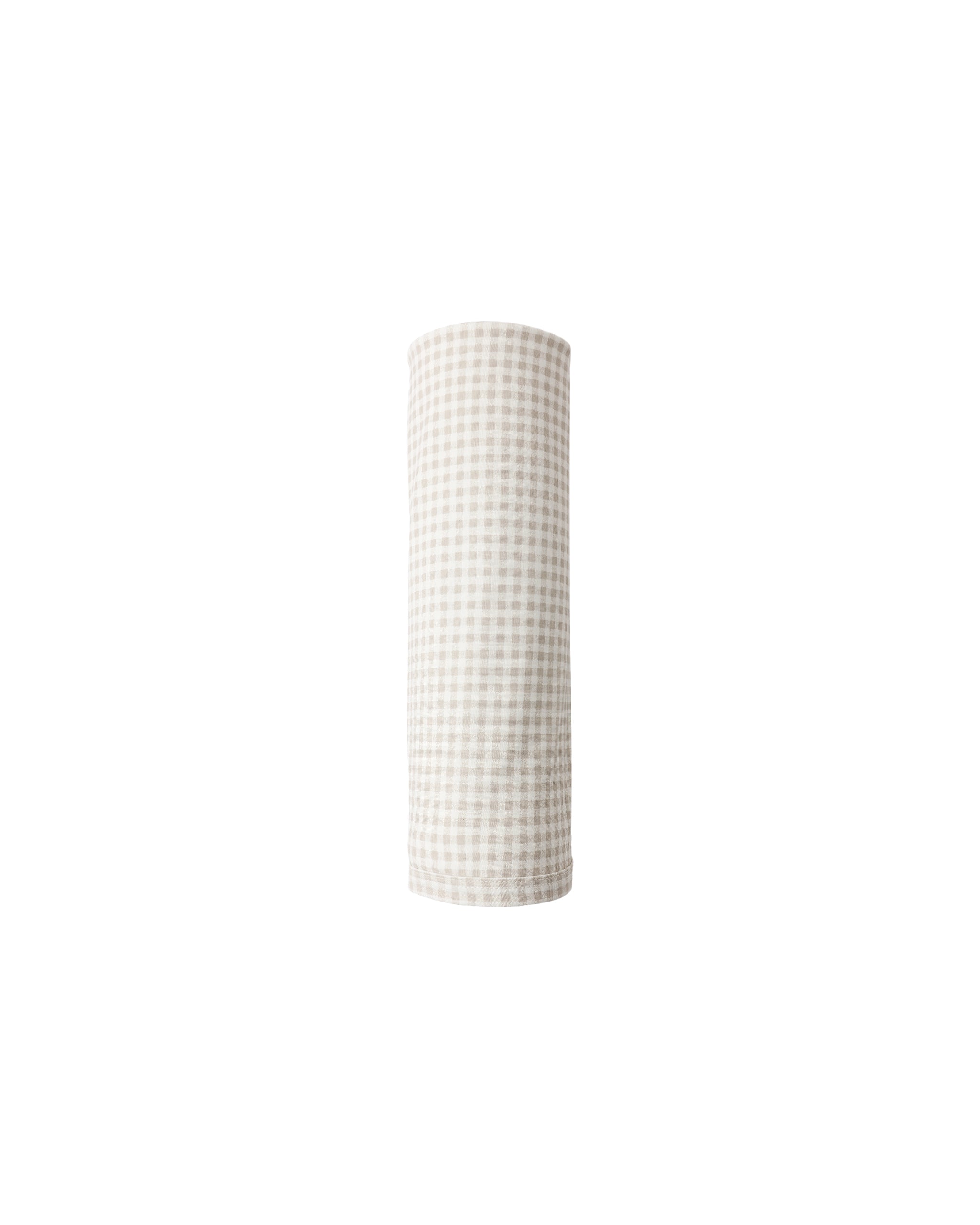Bamboo Swaddle || Oat Gingham