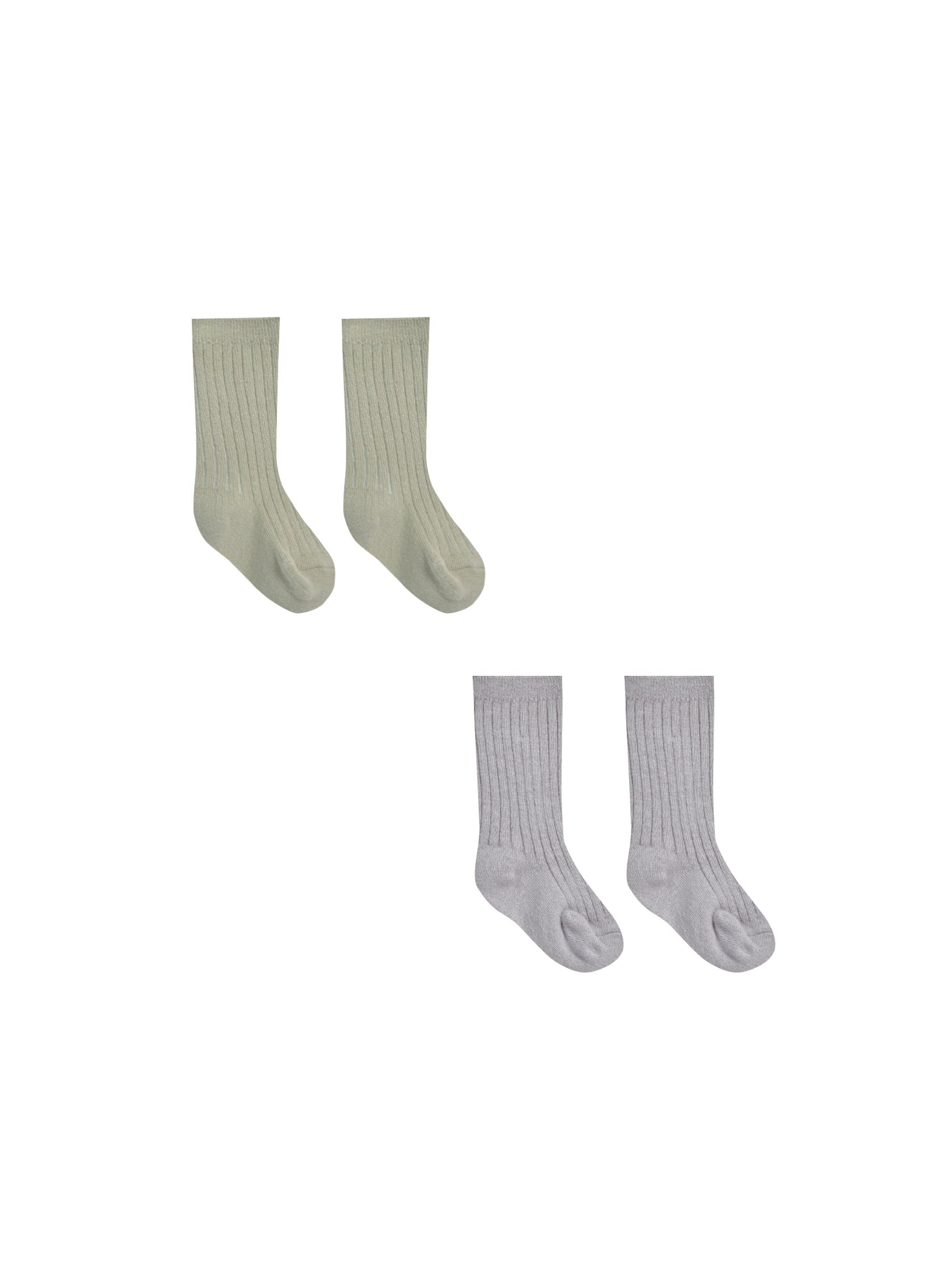 Socks Set of 2 || Sage + Periwinkle
