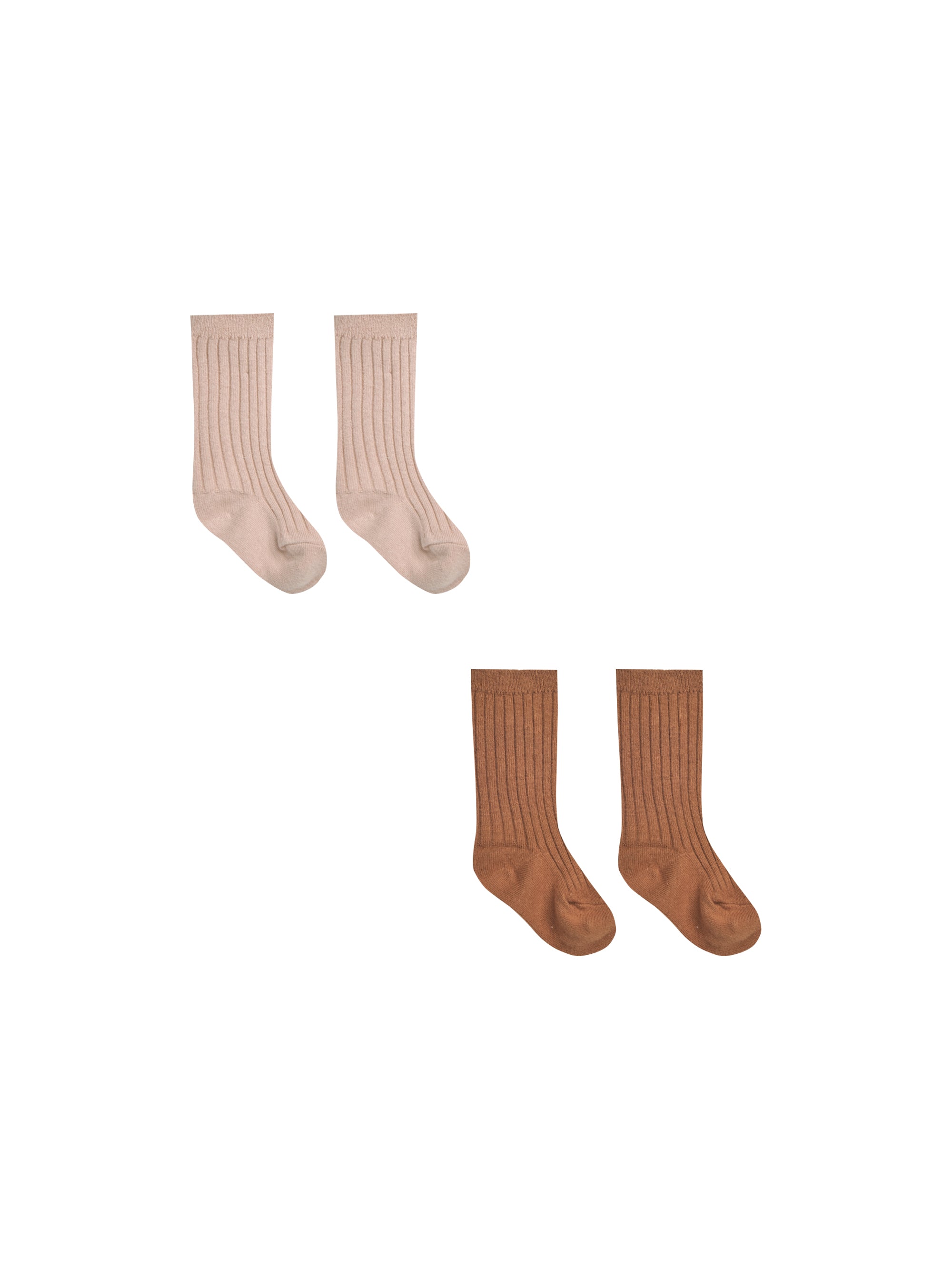 Socks Set of 2 || Blush + Clay
