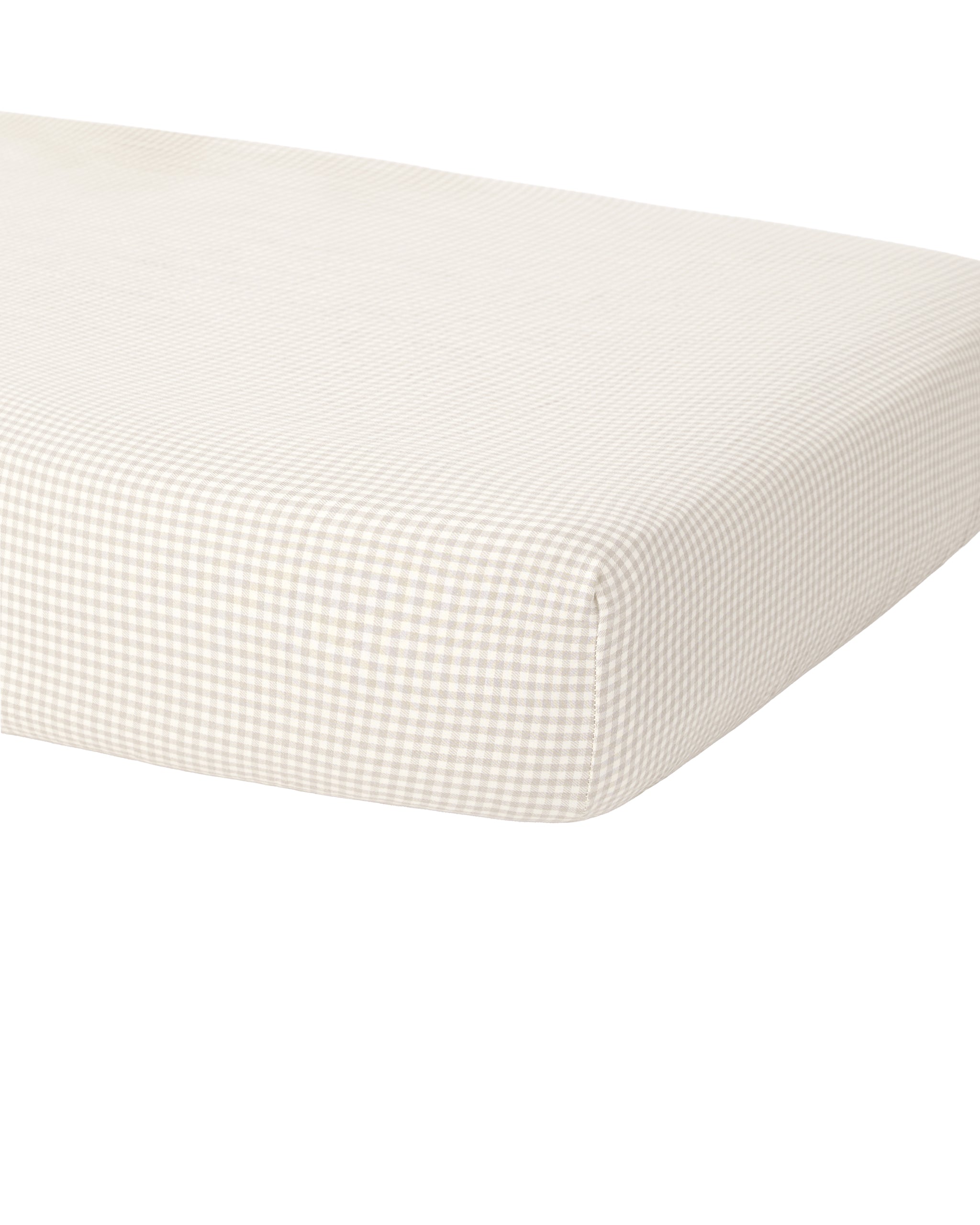 Bamboo Crib Sheet || Oat Gingham
