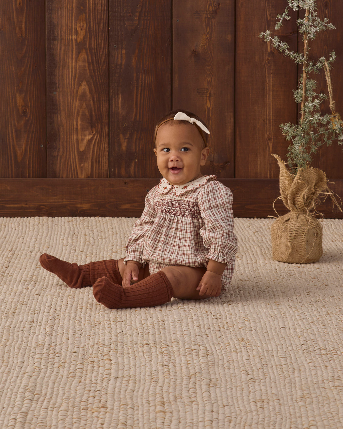 Callie Romper || Christmas Plaid