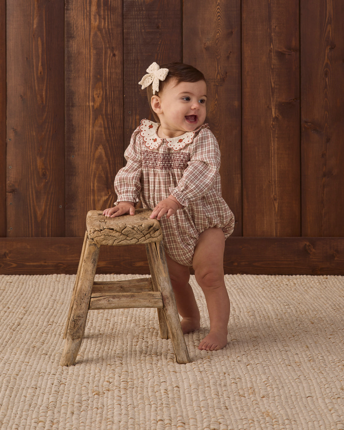 Callie Romper || Christmas Plaid