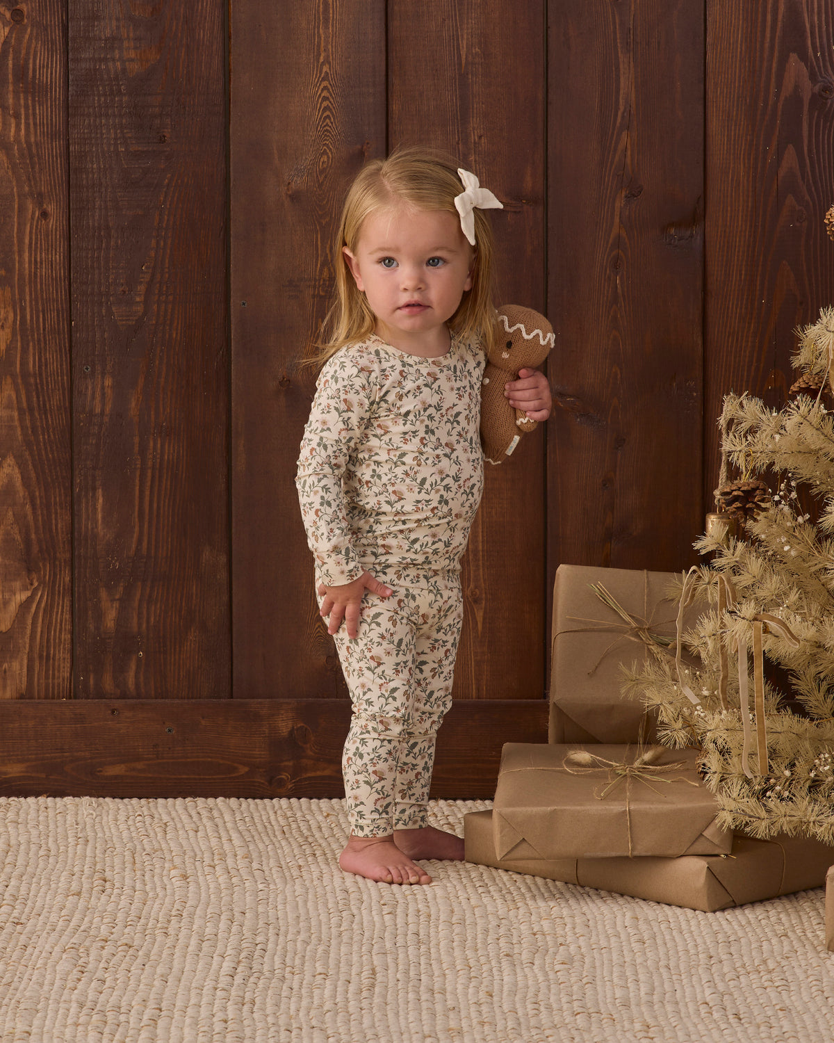 Bamboo Pajama Set || Holiday Floral