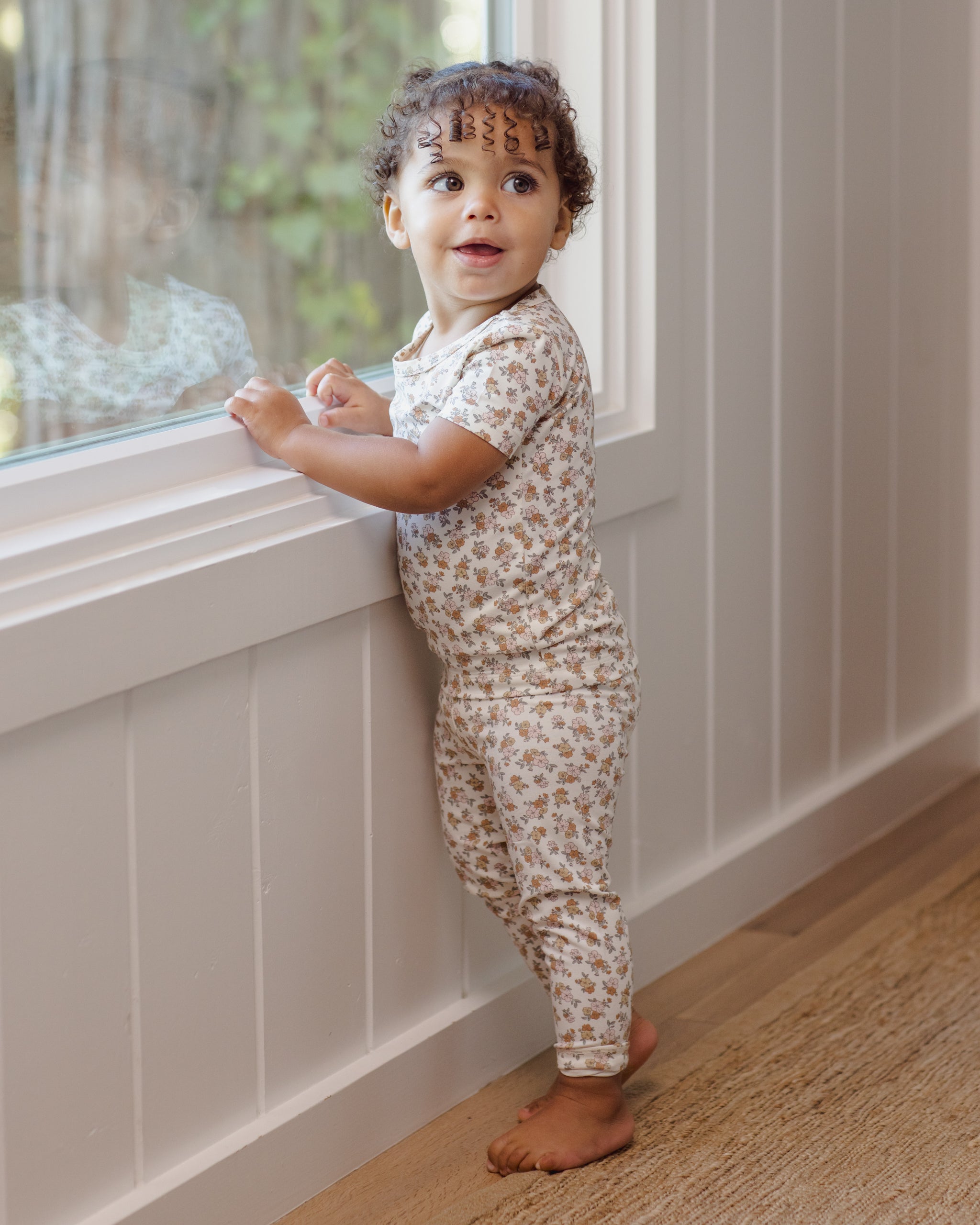 Bamboo Short Sleeve Pajama Set || Wildflower