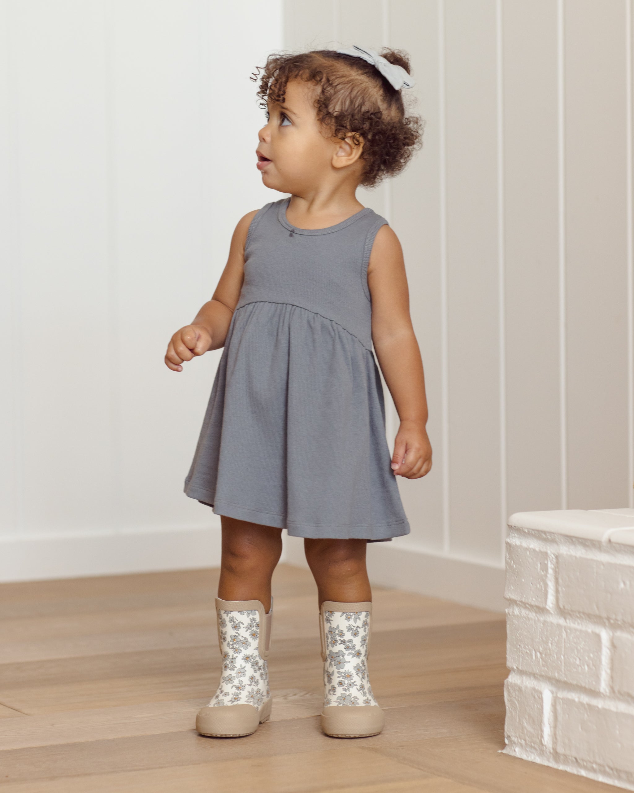 Ribbed Tank Dress || Ocean