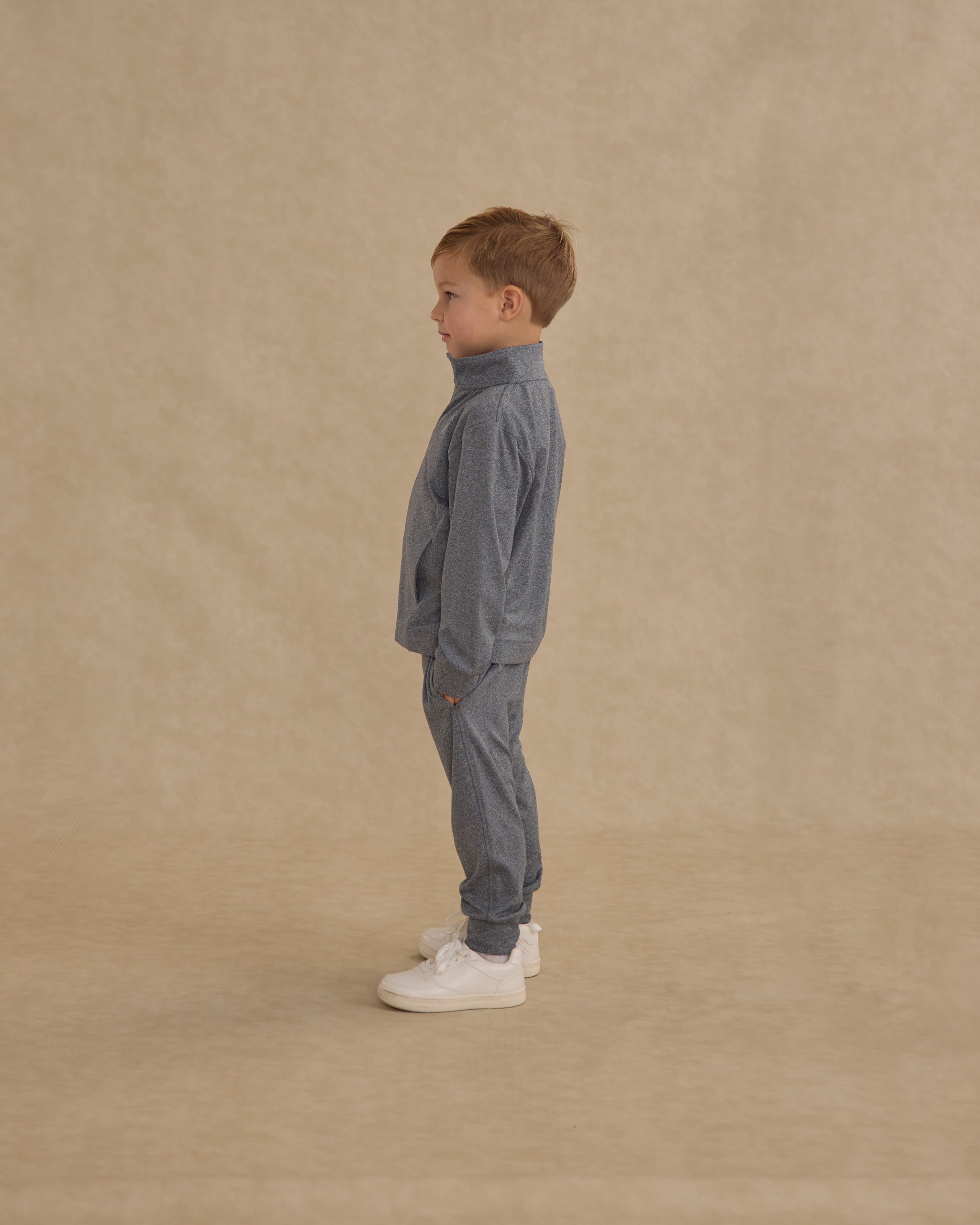 Technical Jacket || Heathered Navy