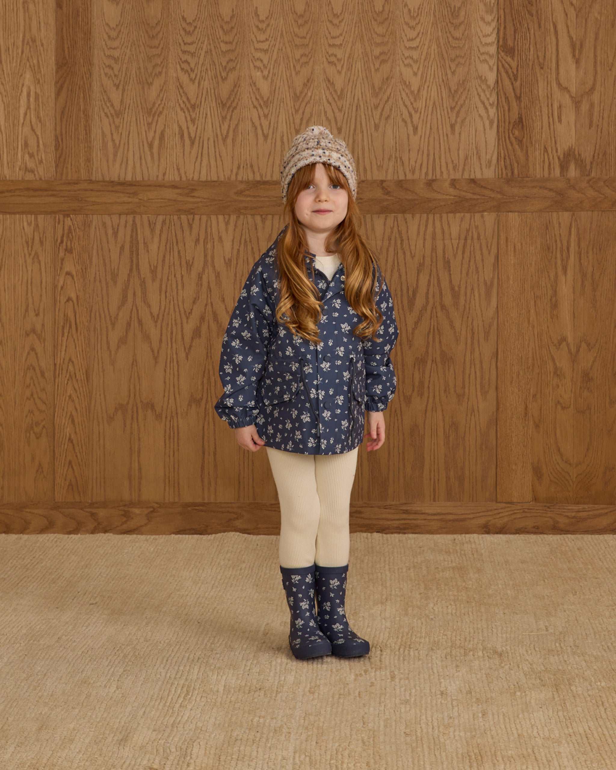 Rainboot || Blue Floral
