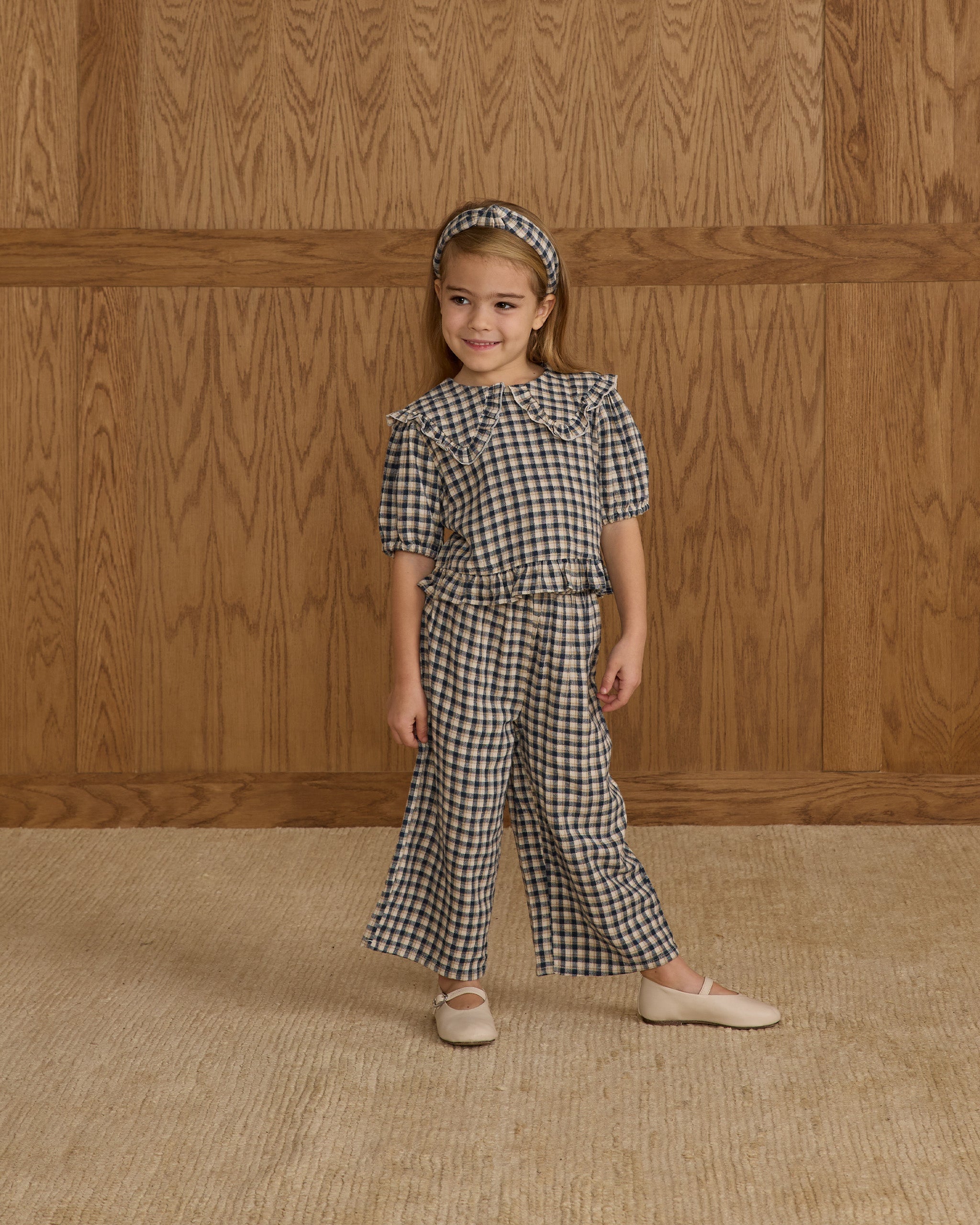 Prairie Blouse || Navy Check