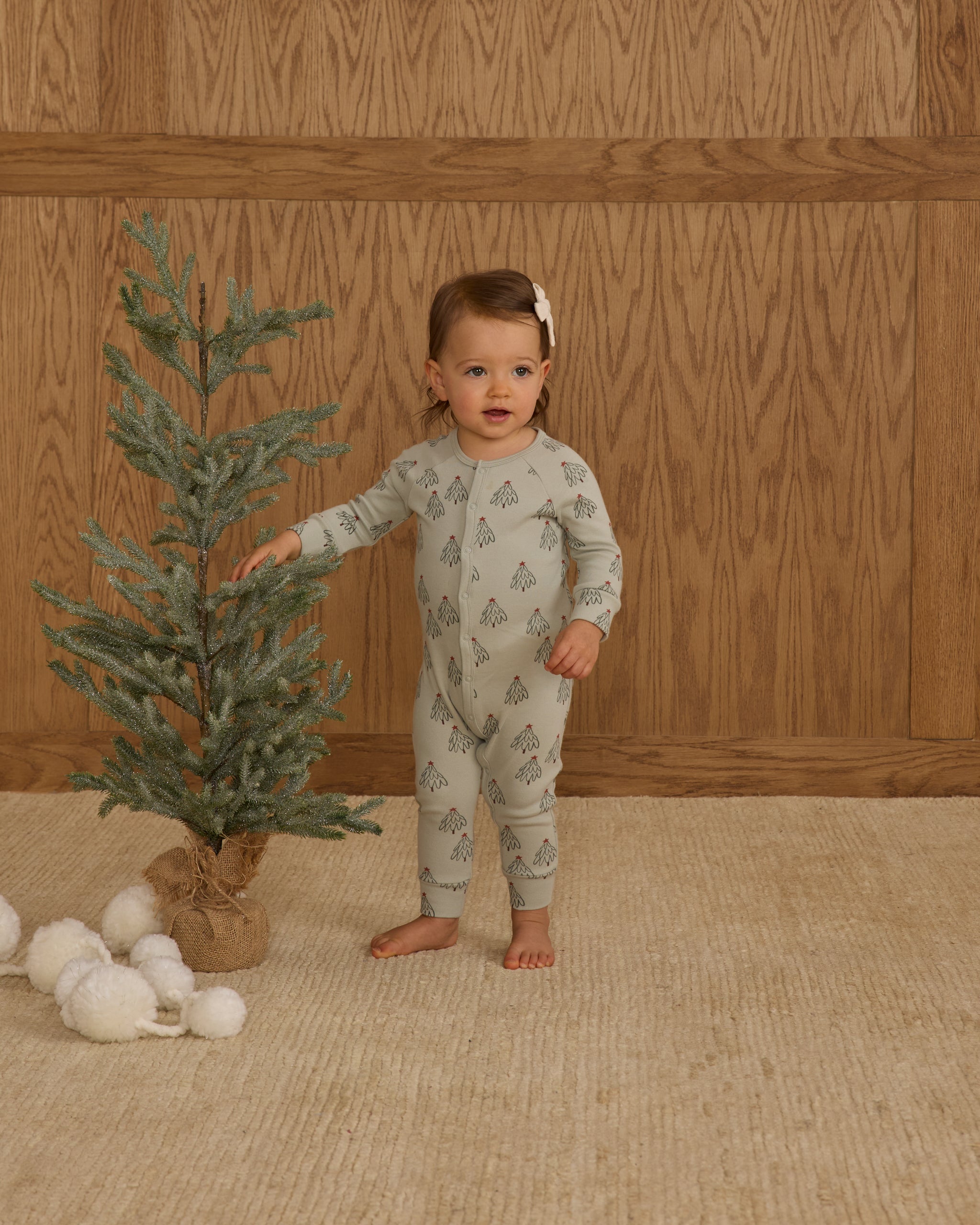 ORGANIC LONG JOHN PAJAMAS || TREES