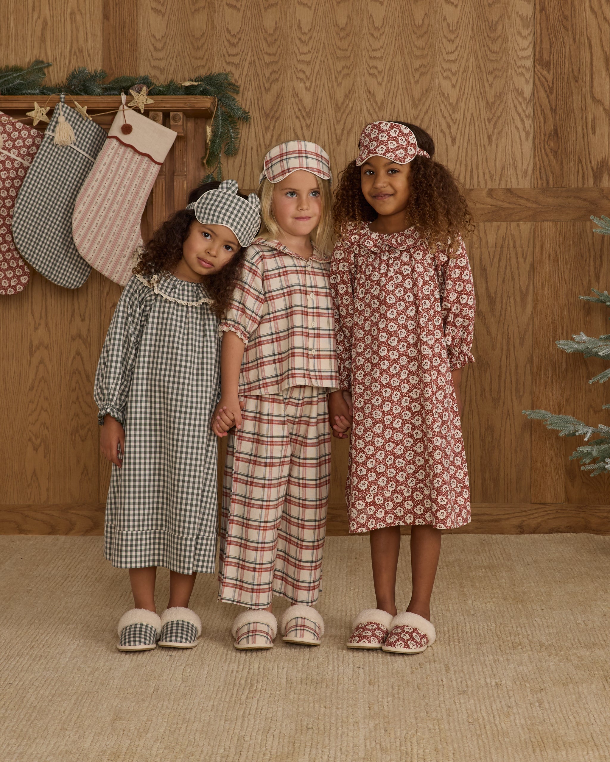 Slippers || Evergreen Gingham