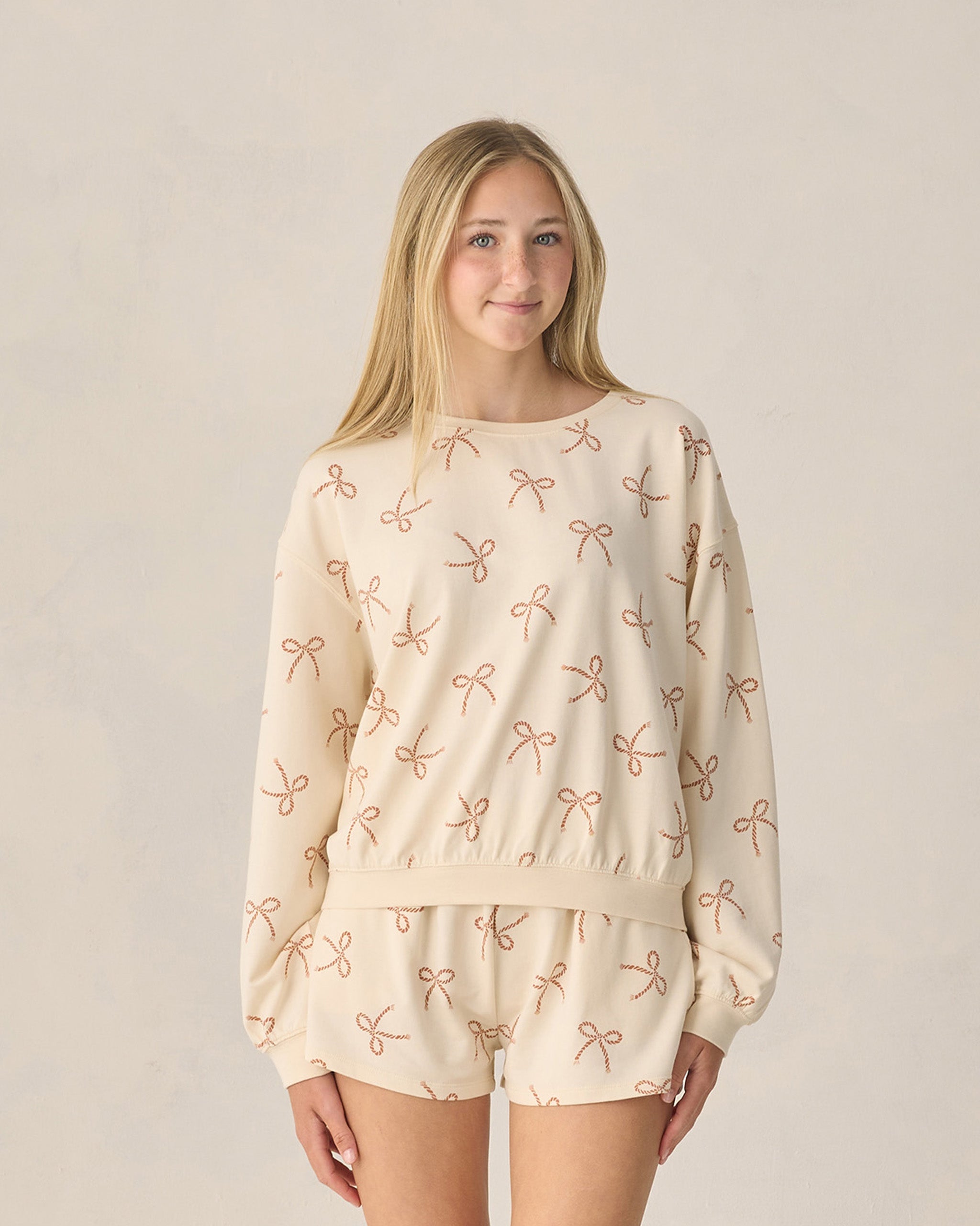 Teen Summer Terry Set || Sailor Bows