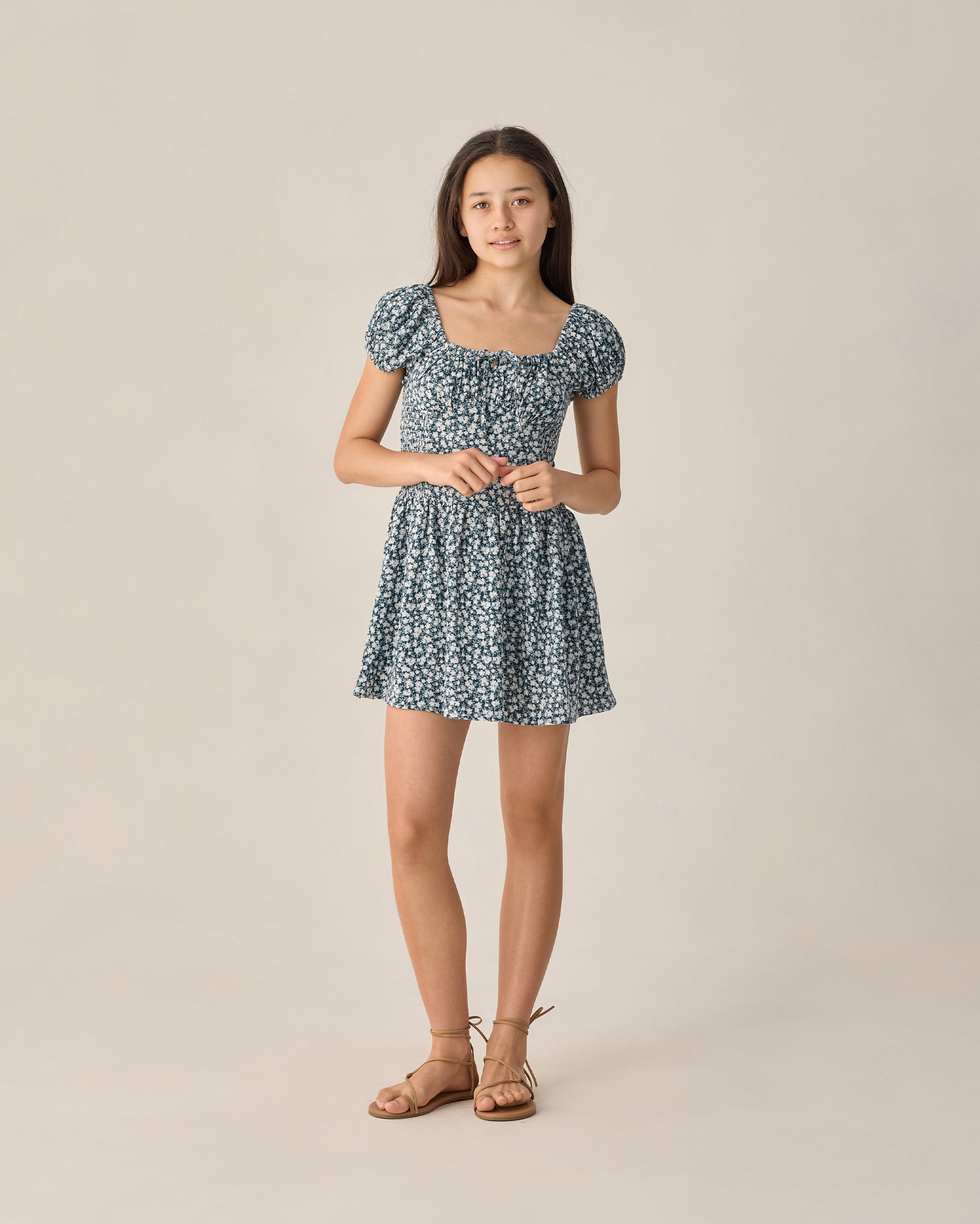 Teen Alex Dress || Navy Floral (Teens)