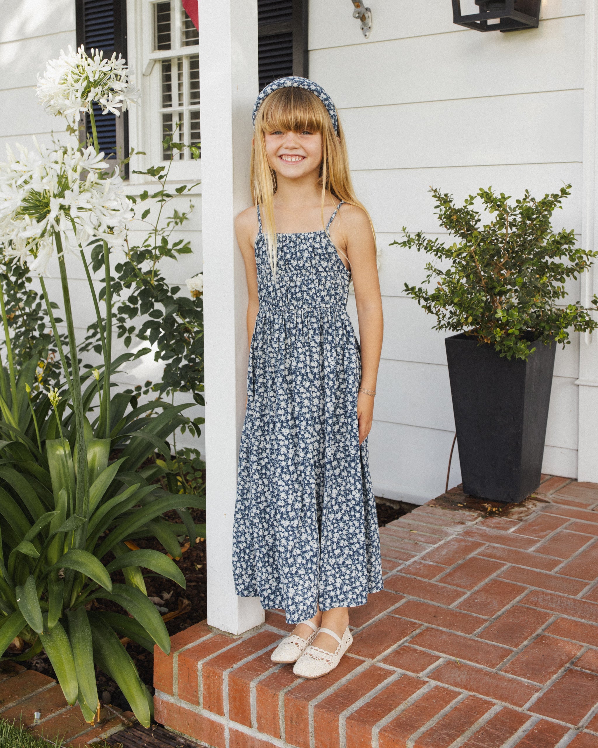 Delia Dress || Navy Floral