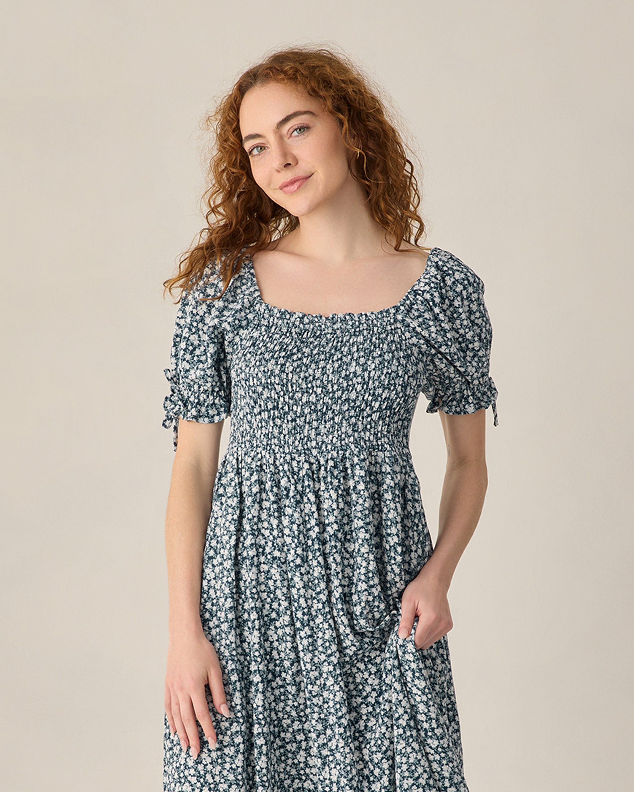 Dallas Dress || Navy Floral
