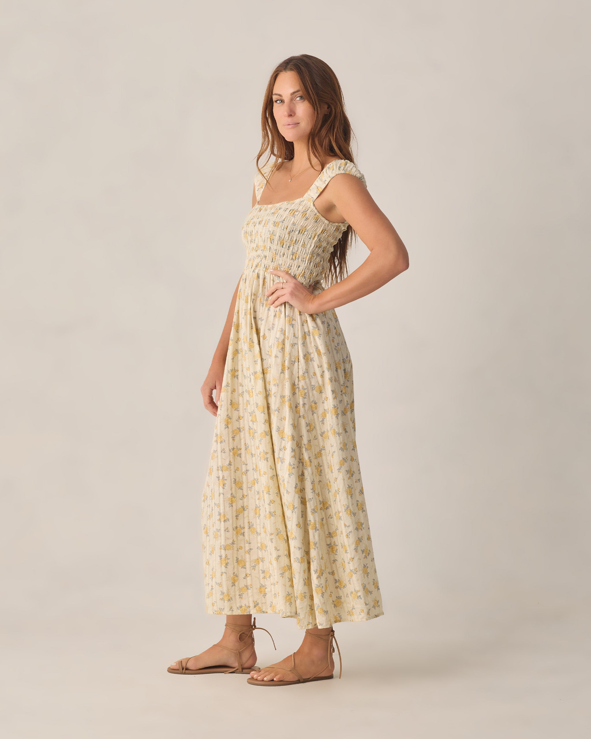 Ivy Dress | Lemon Ditsy Flower