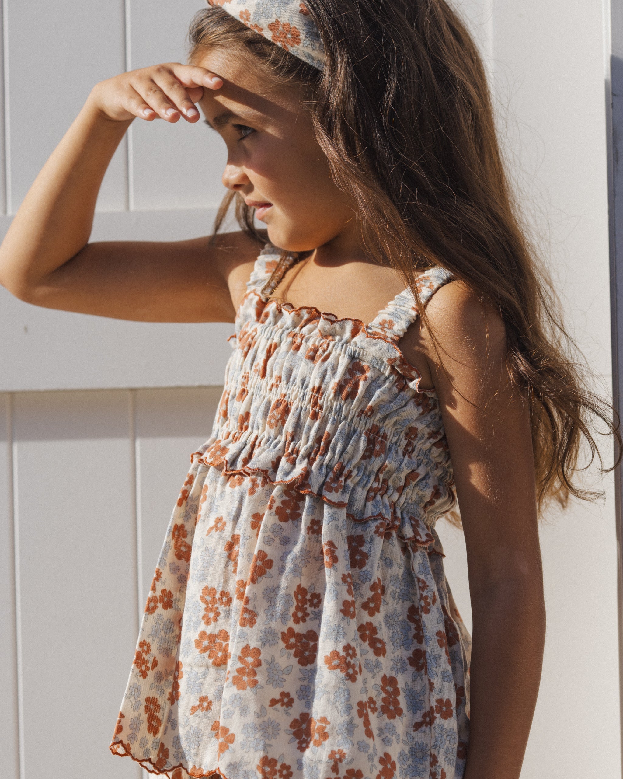 Smocked Tank || Americana Floral