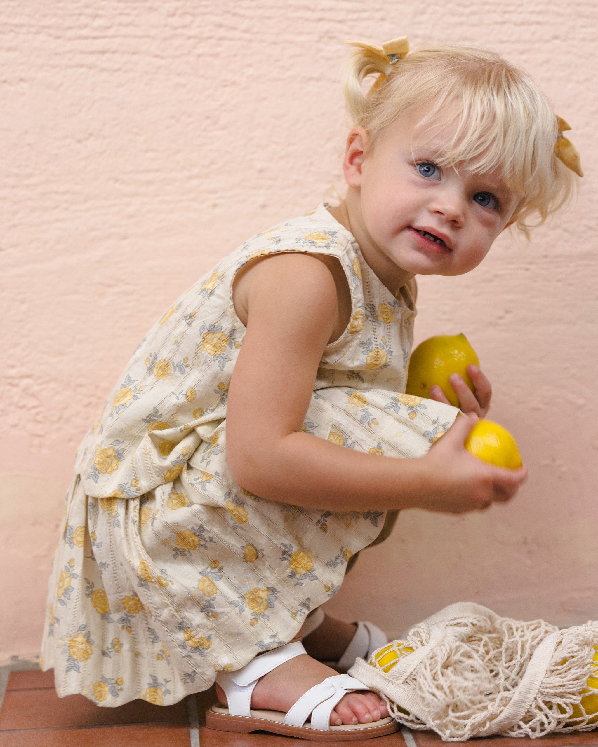 Lenny Skirt || Lemon Ditsy Flower