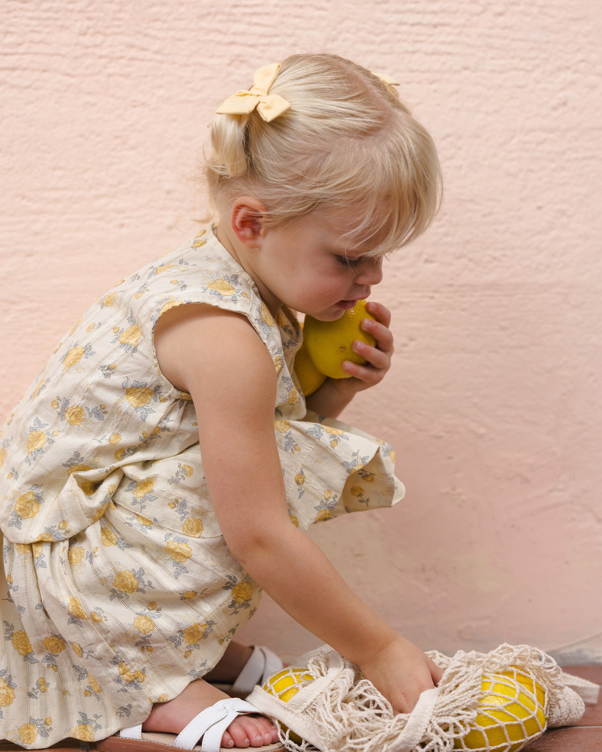 Lenny Skirt || Lemon Ditsy Flower