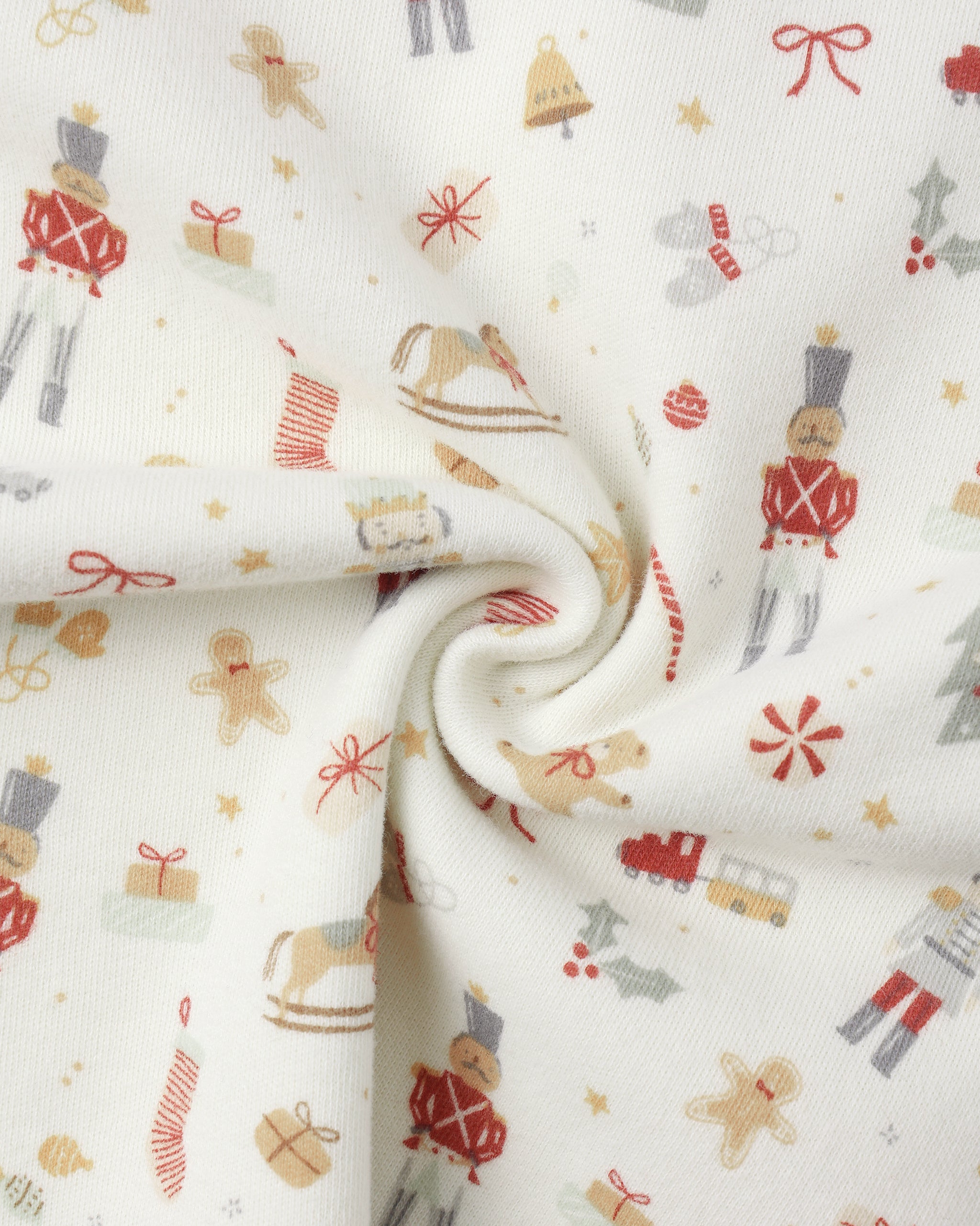 Organic Long John Pajamas || Festive