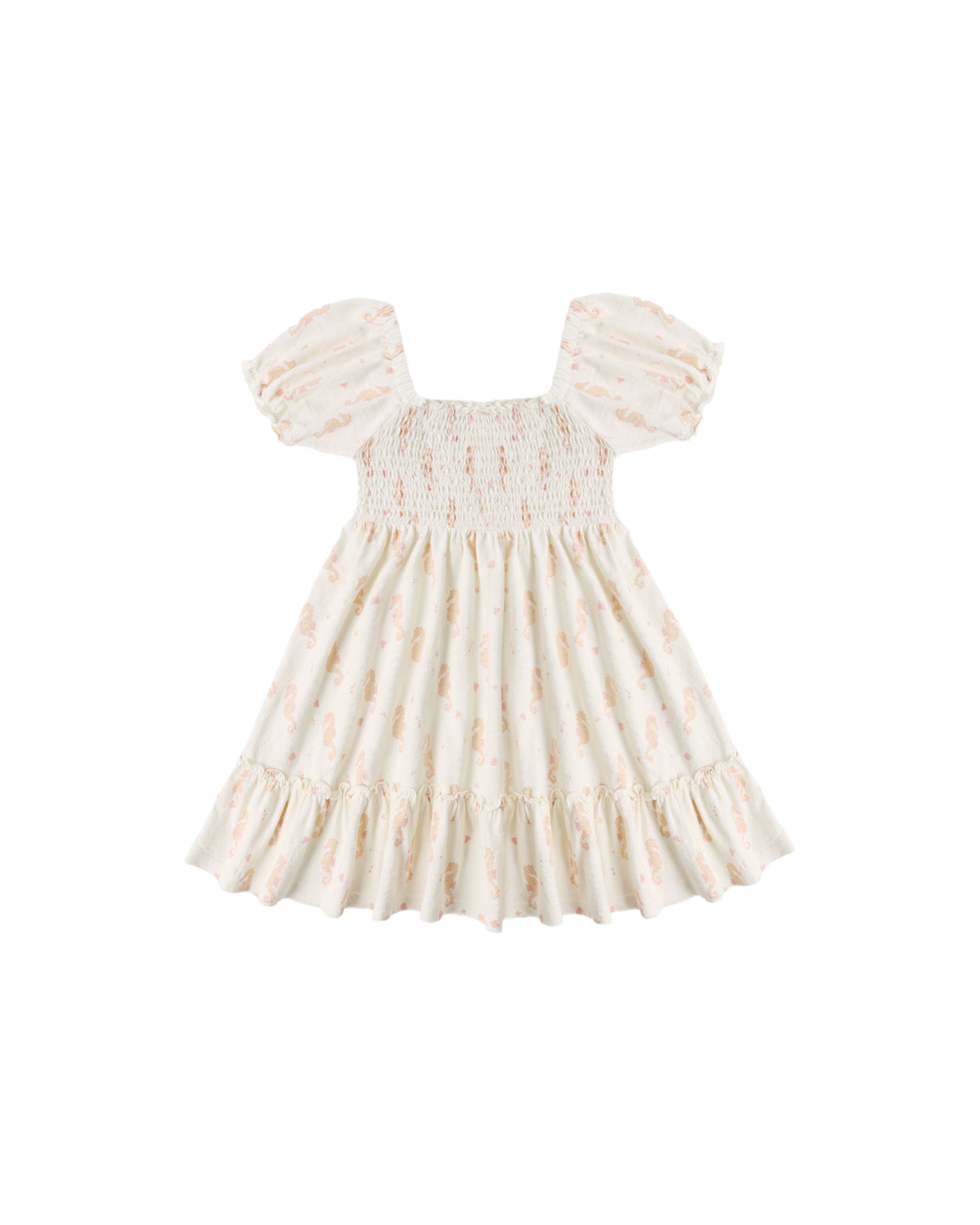 Sage Jersey Dress || Seahorses