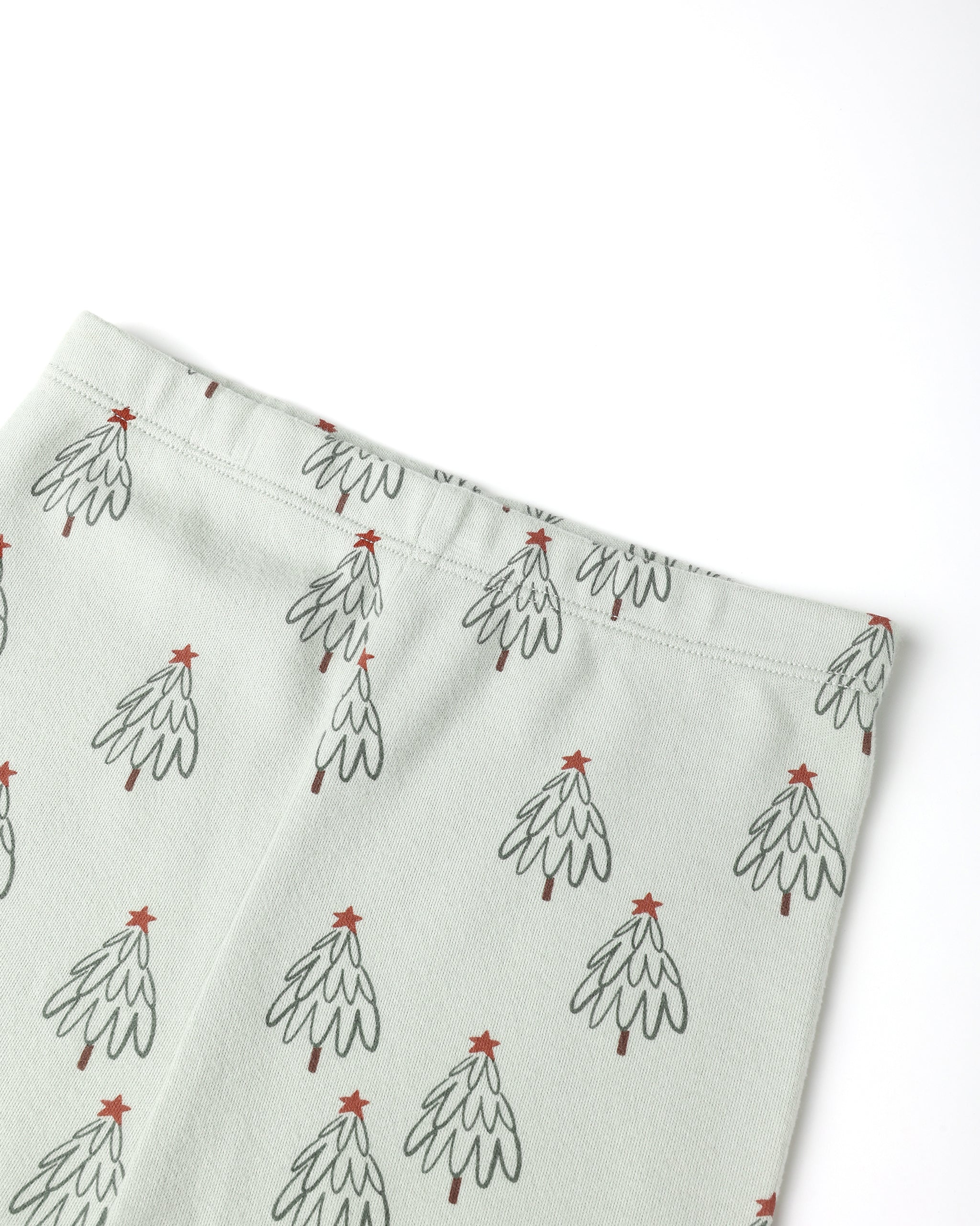 Organic Long Sleeve Pajama Set || Trees