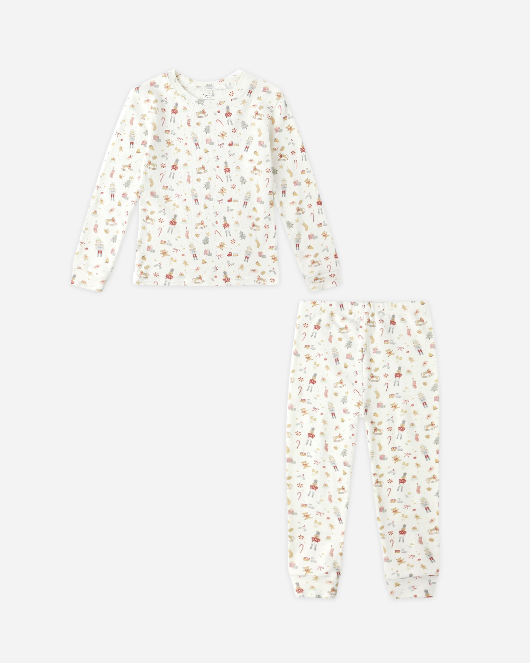 Organic Long Sleeve Pajama Set || Festive
