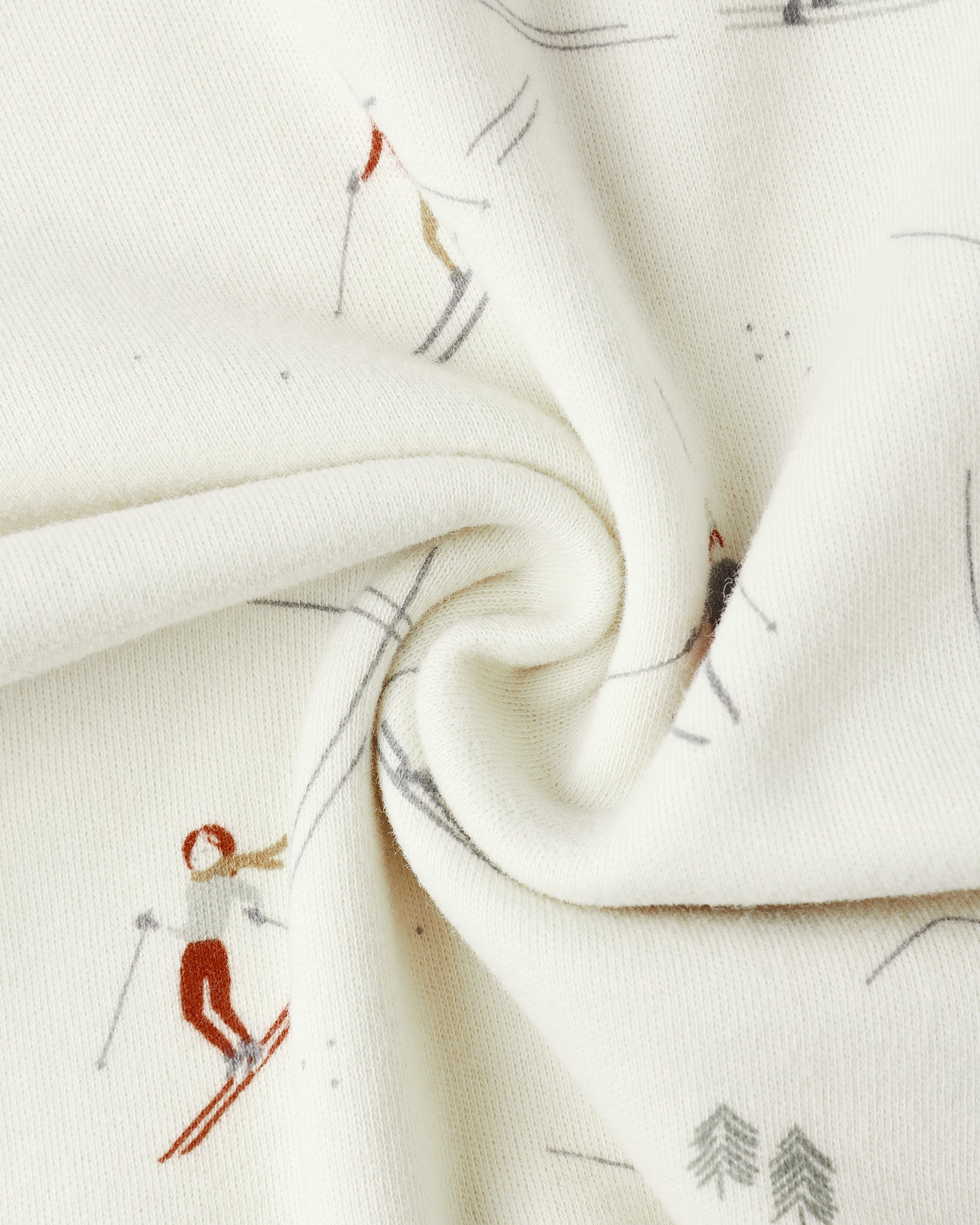 Organic Long Sleeve Pajama Set || Skiers