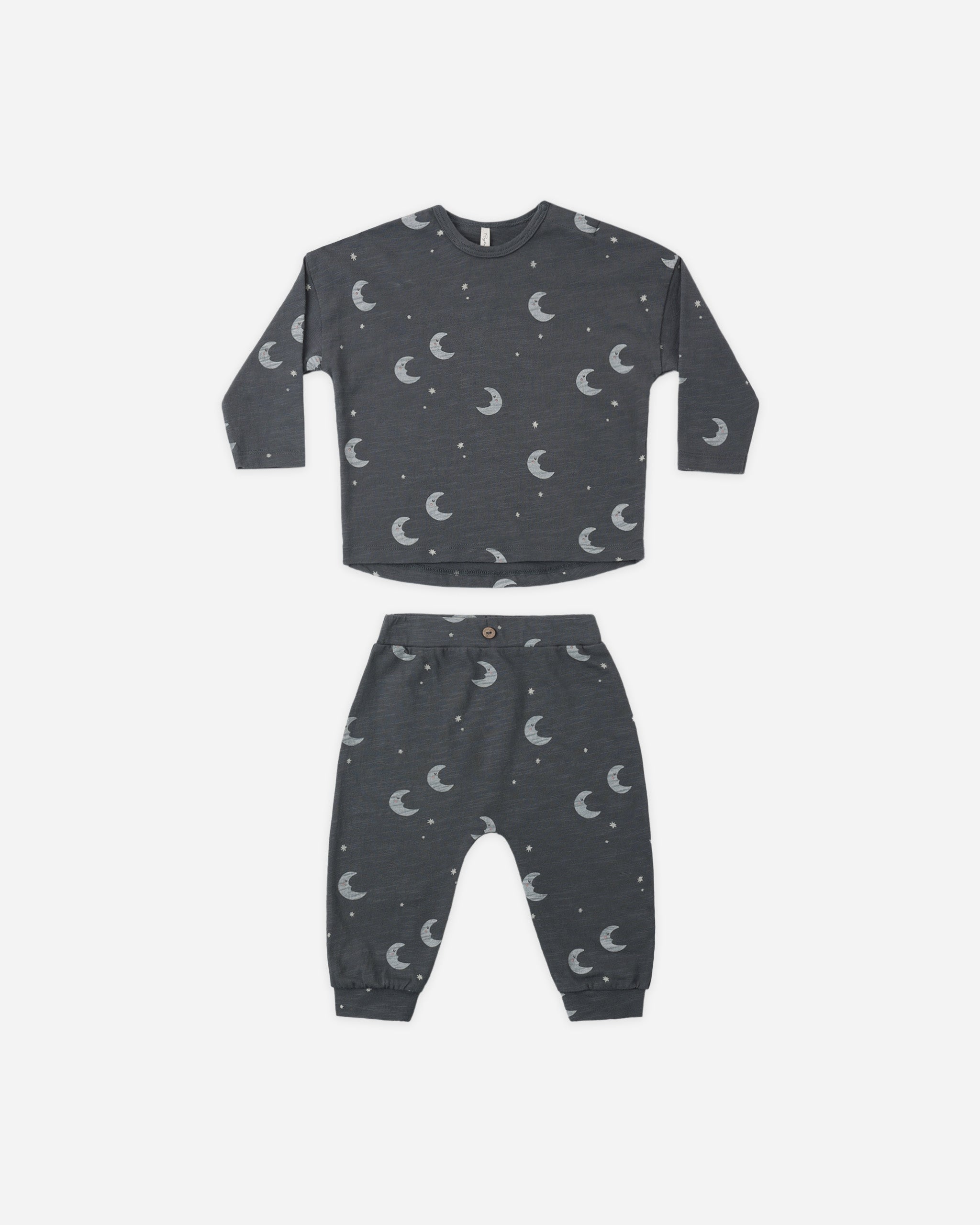 Long Sleeve Tee + Pant Set || Moons