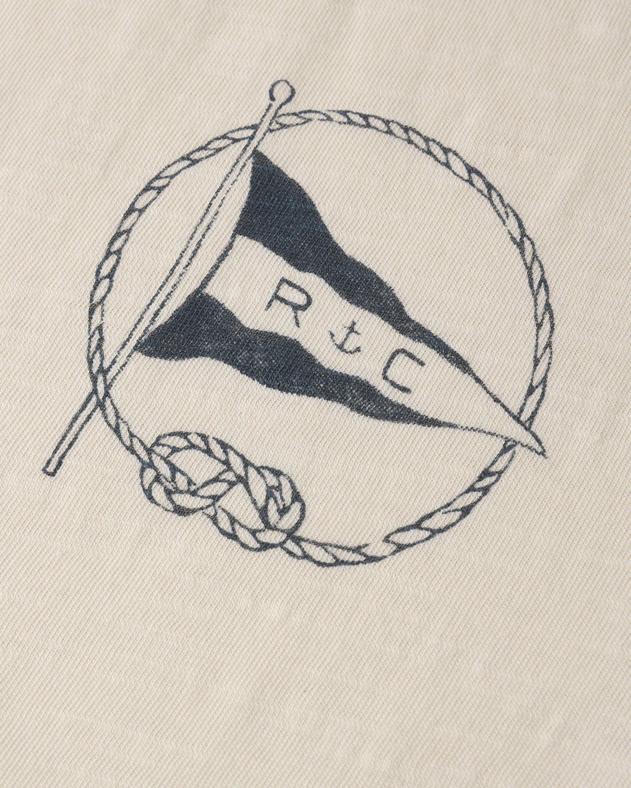 Contrast Short Sleeve Tee || Nautical Flag