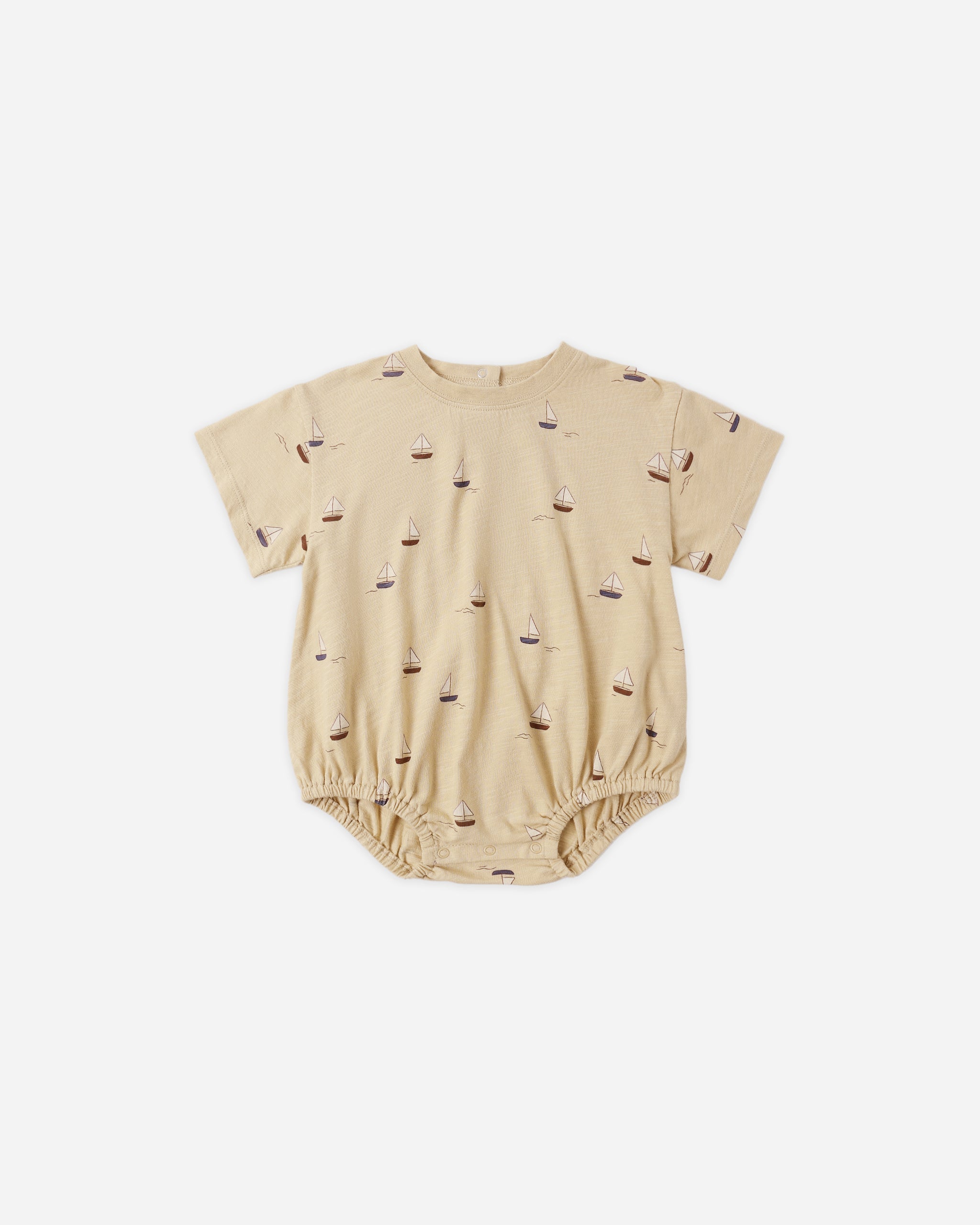 Relaxed Bubble Romper || Sailboats