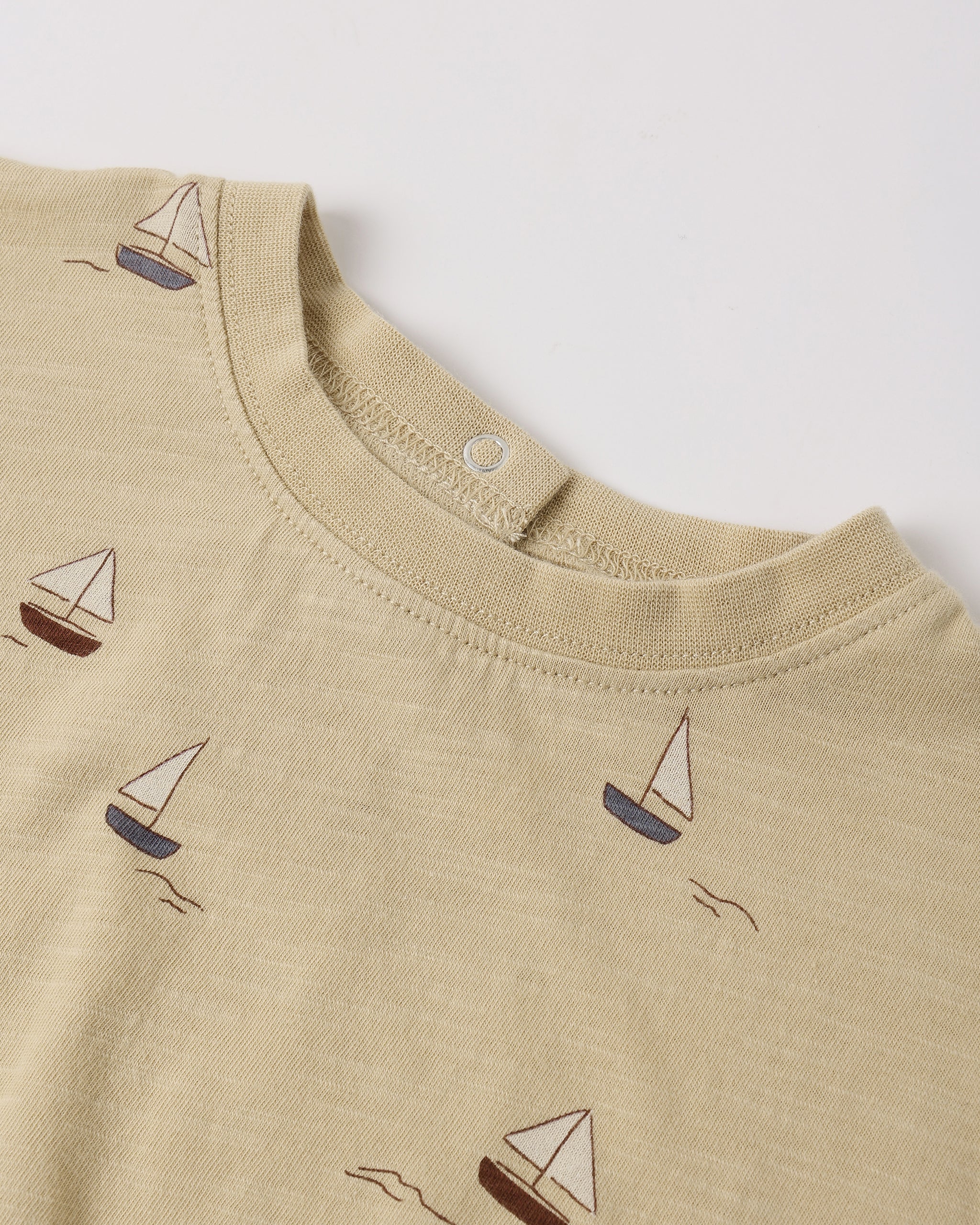Relaxed Bubble Romper || Sailboats