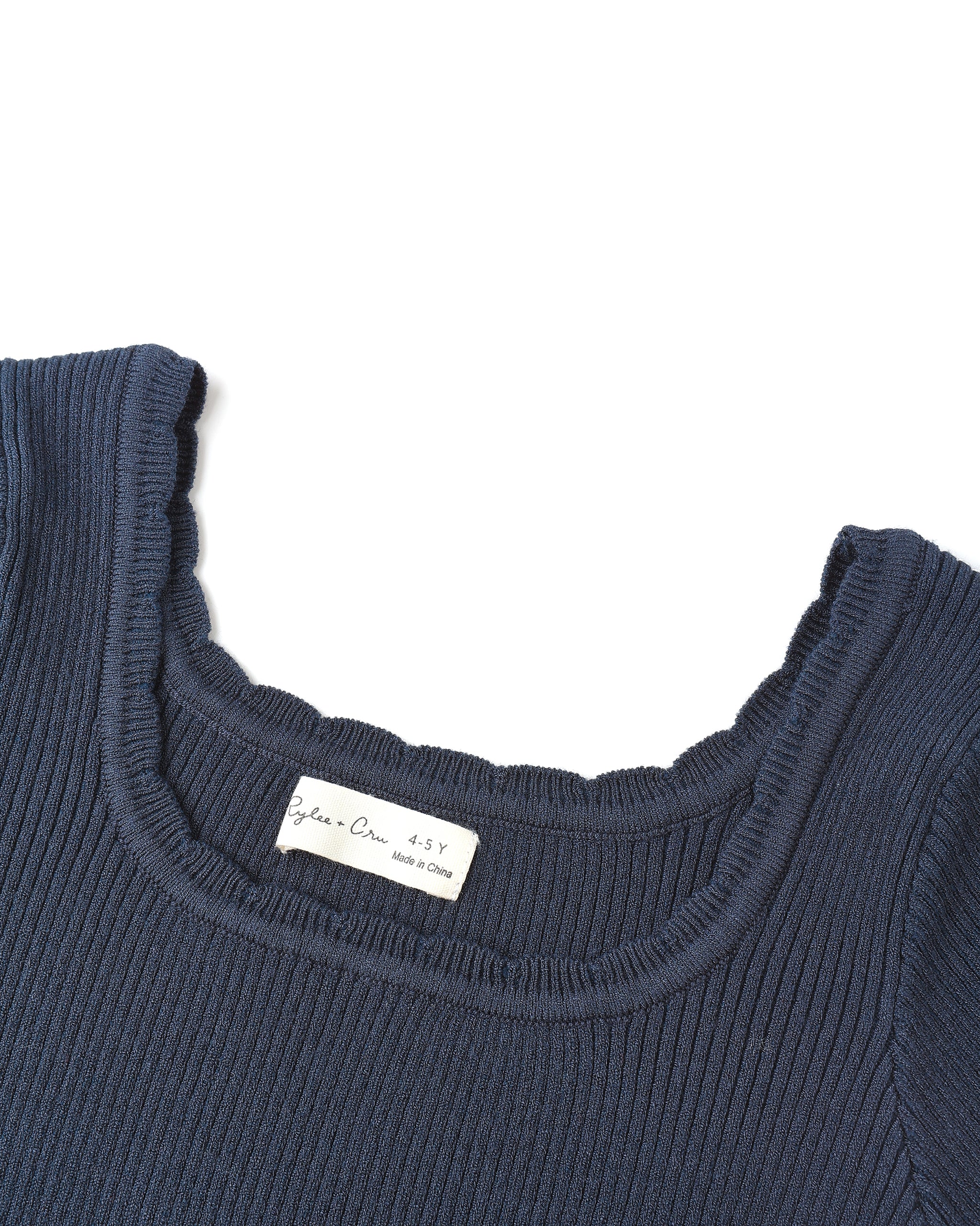 Scallop Tee || Navy