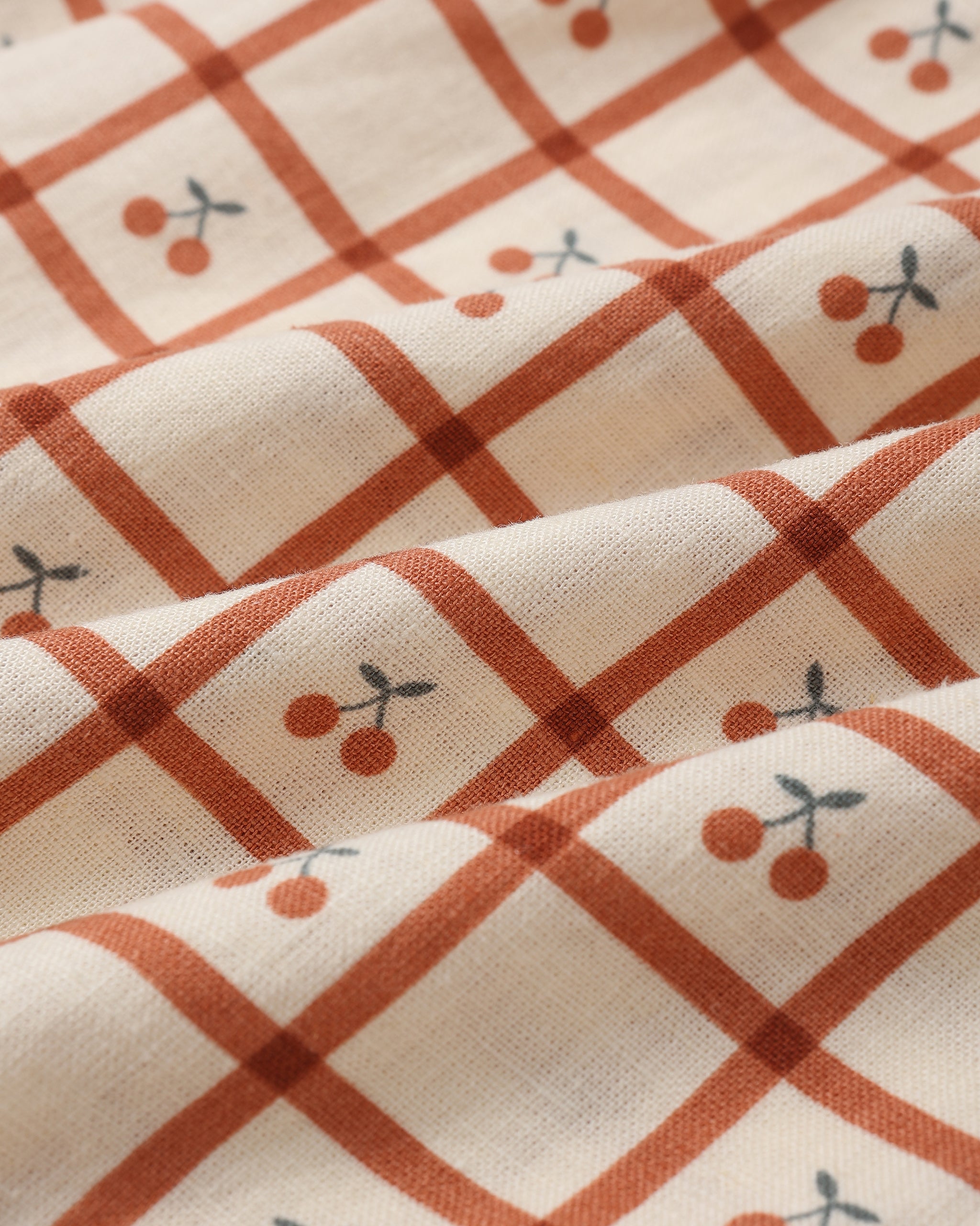 Collared Babydoll Dress || Cherry Check