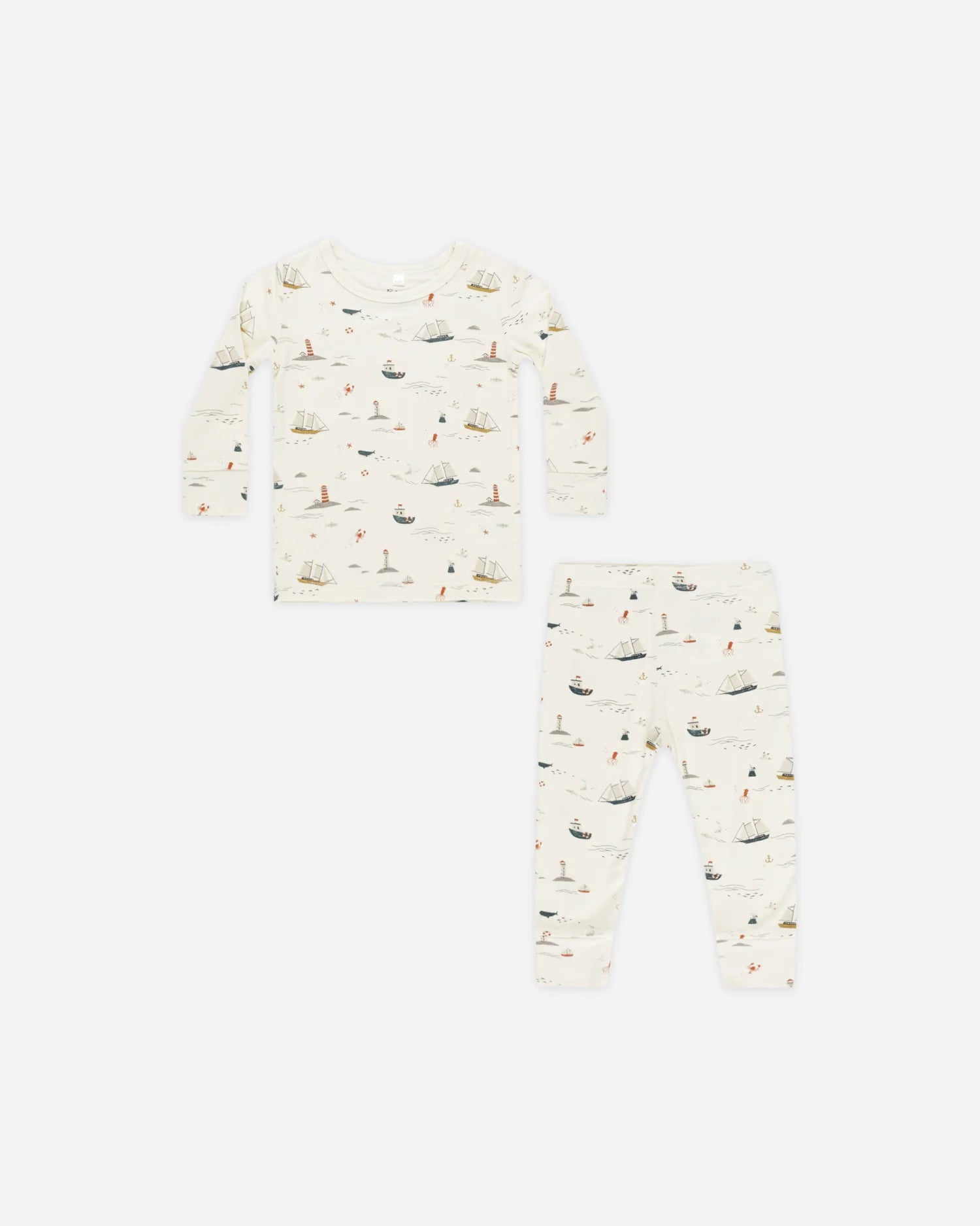 Long Sleeve Pajamas || Nautical